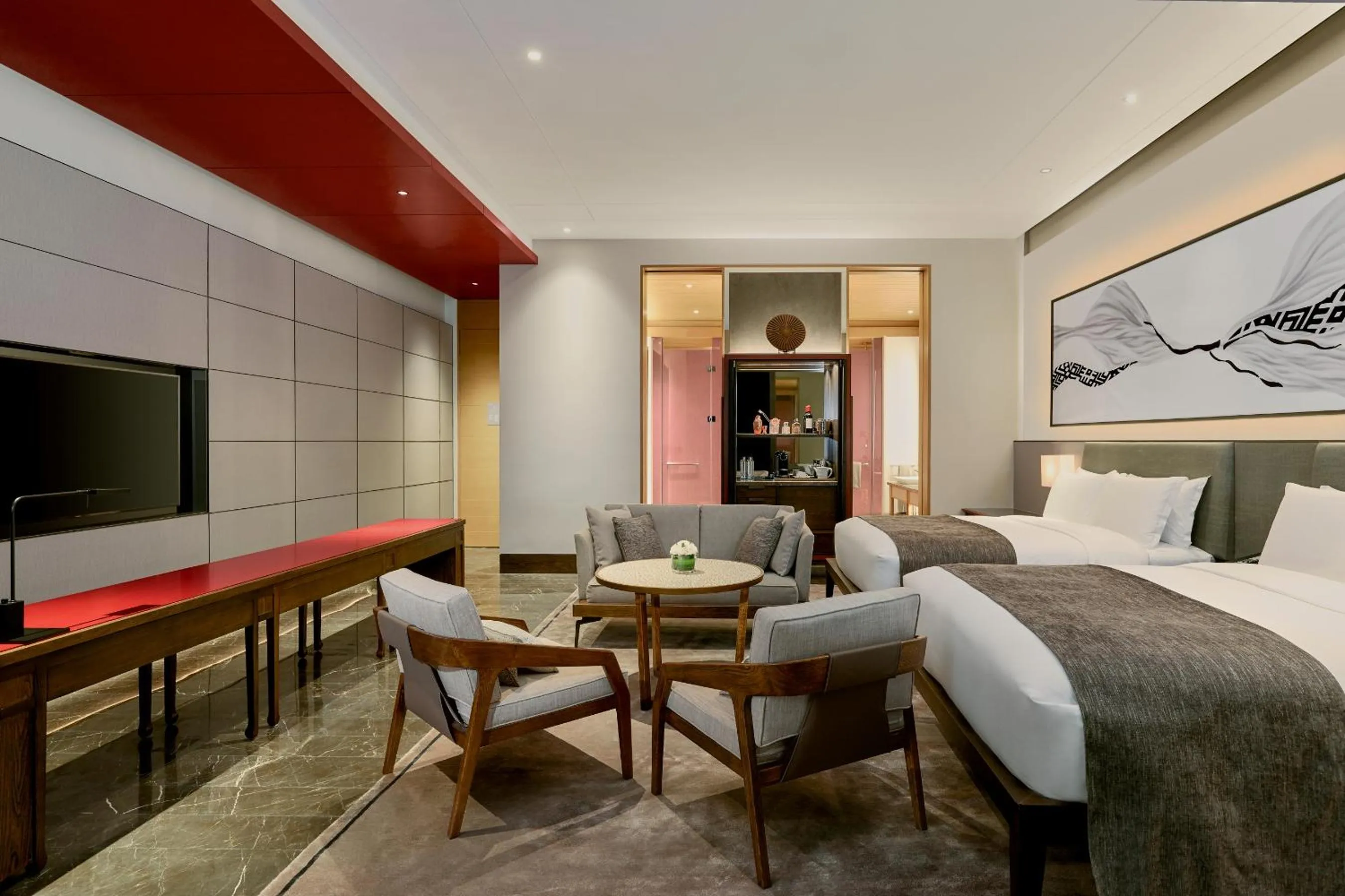 Bed in Capella Tufu Bay, Hainan