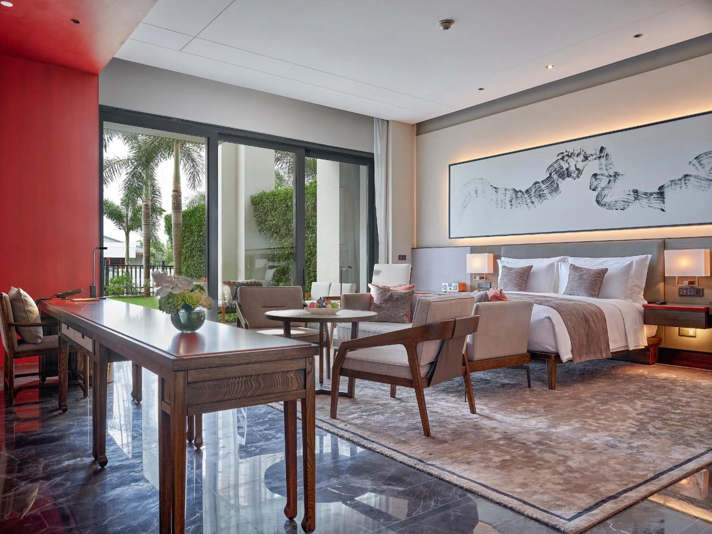 Bed in Capella Tufu Bay, Hainan