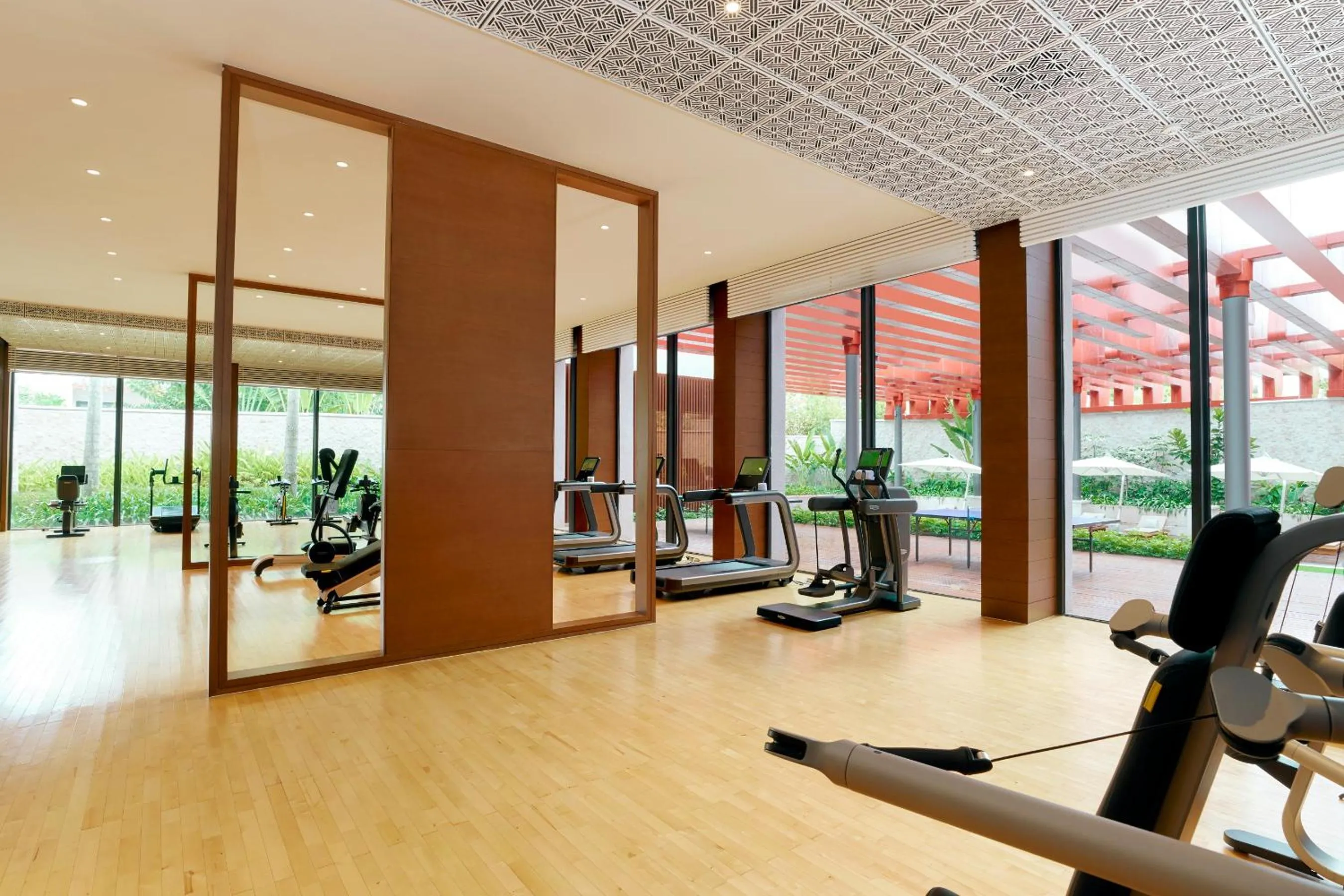 Fitness centre/facilities in Capella Tufu Bay, Hainan