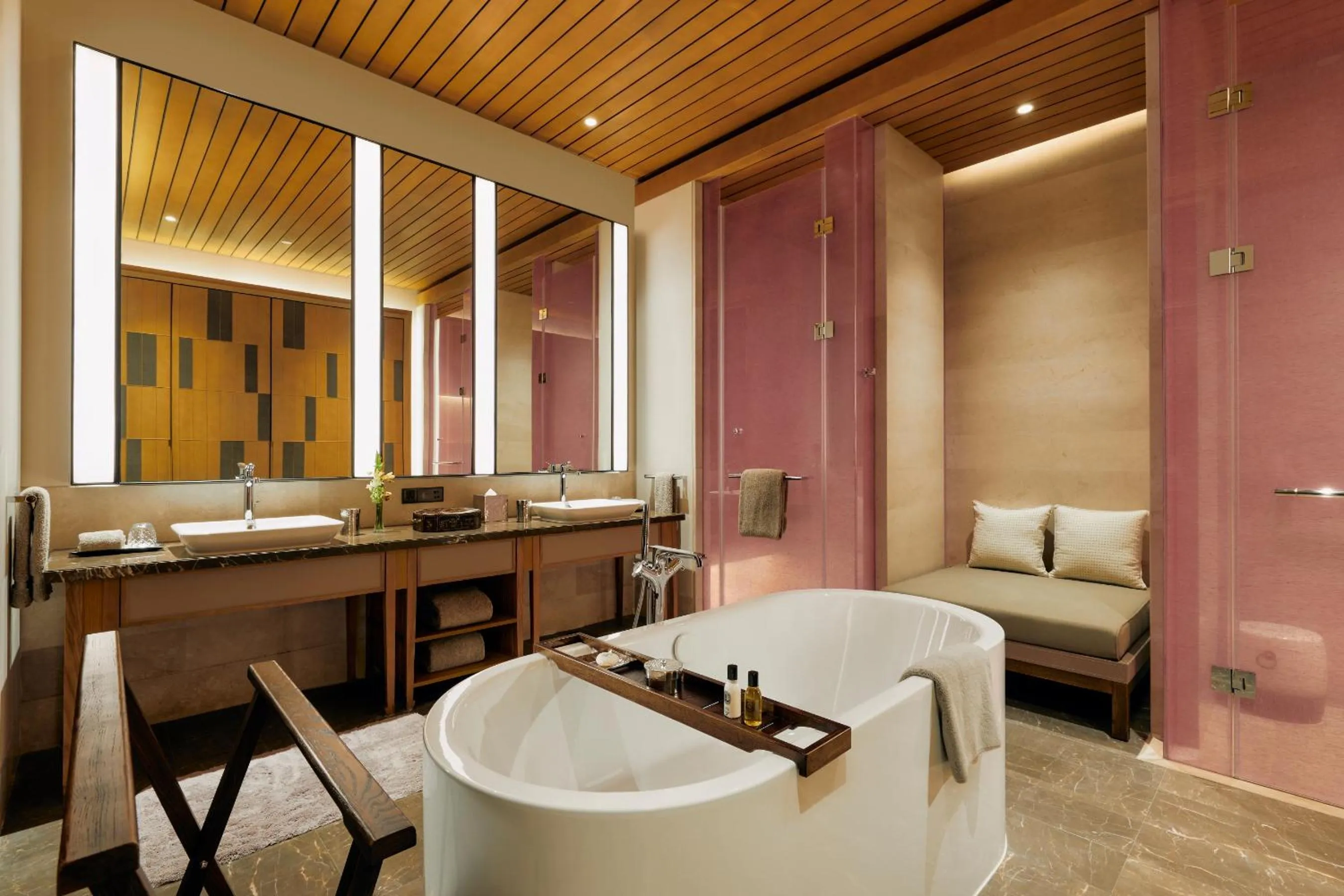 Bathroom in Capella Tufu Bay, Hainan