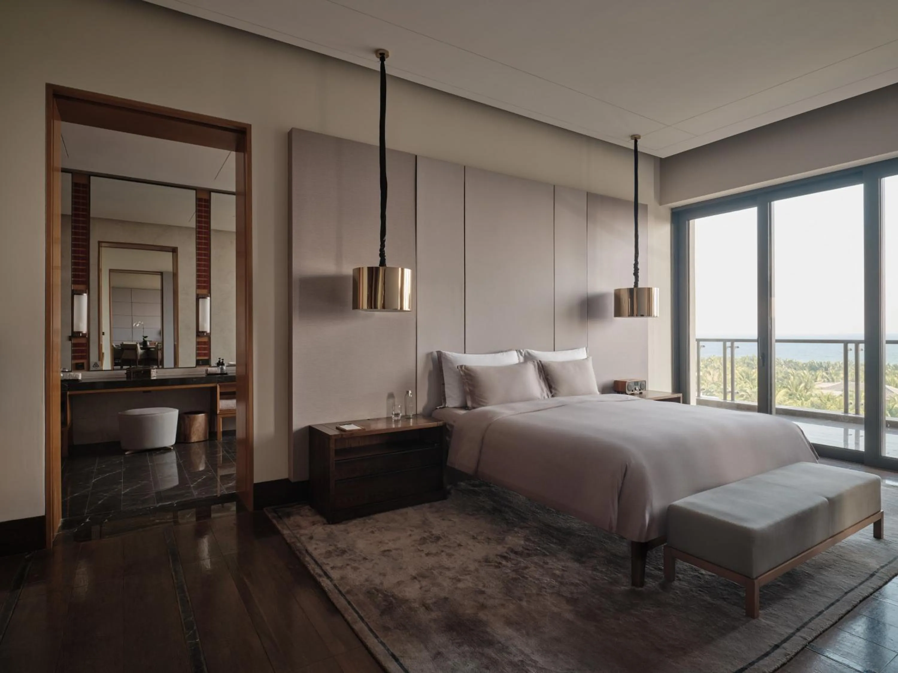 Bed in Capella Tufu Bay, Hainan