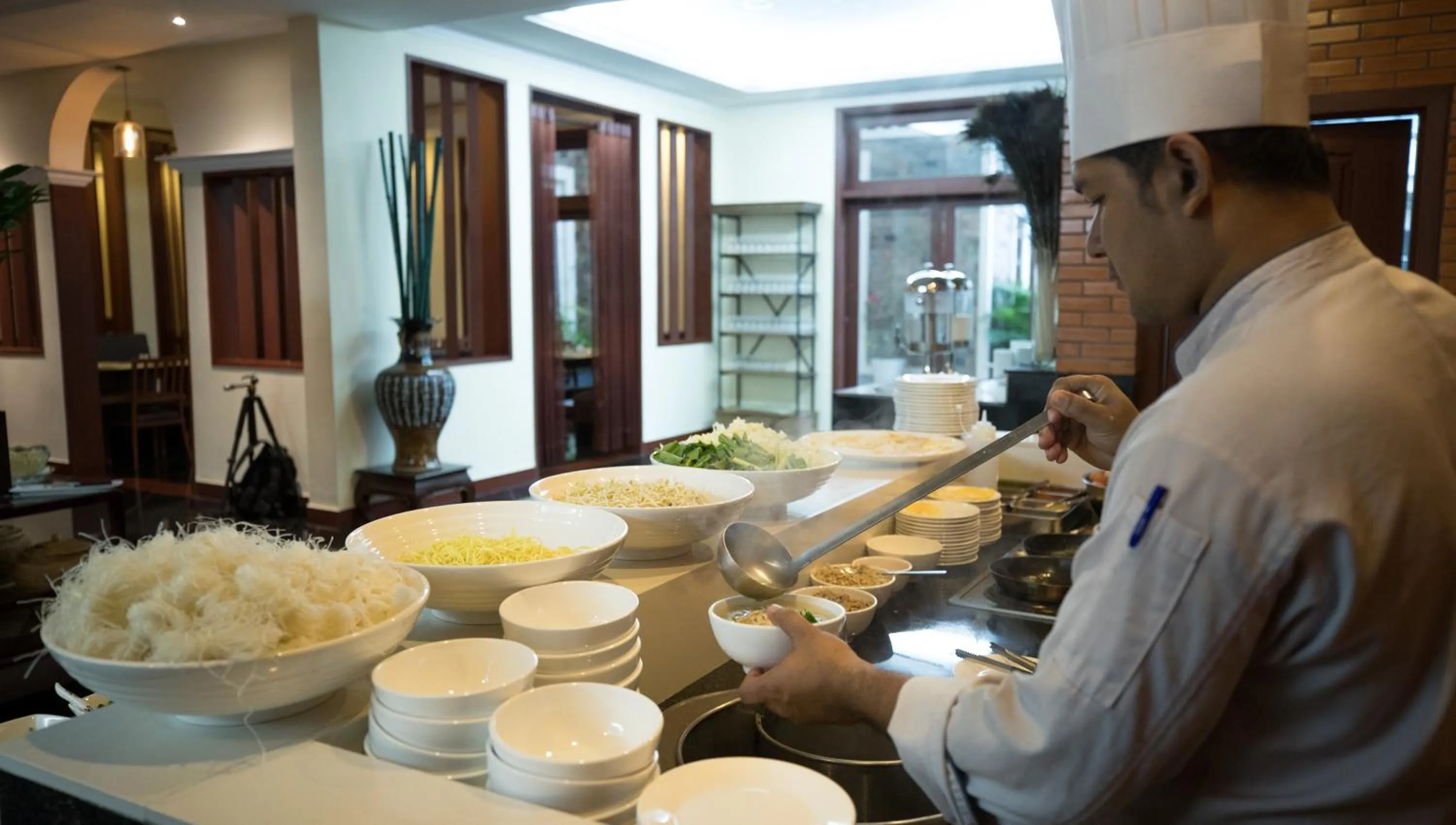 Buffet breakfast in Hotel De La Renaissance