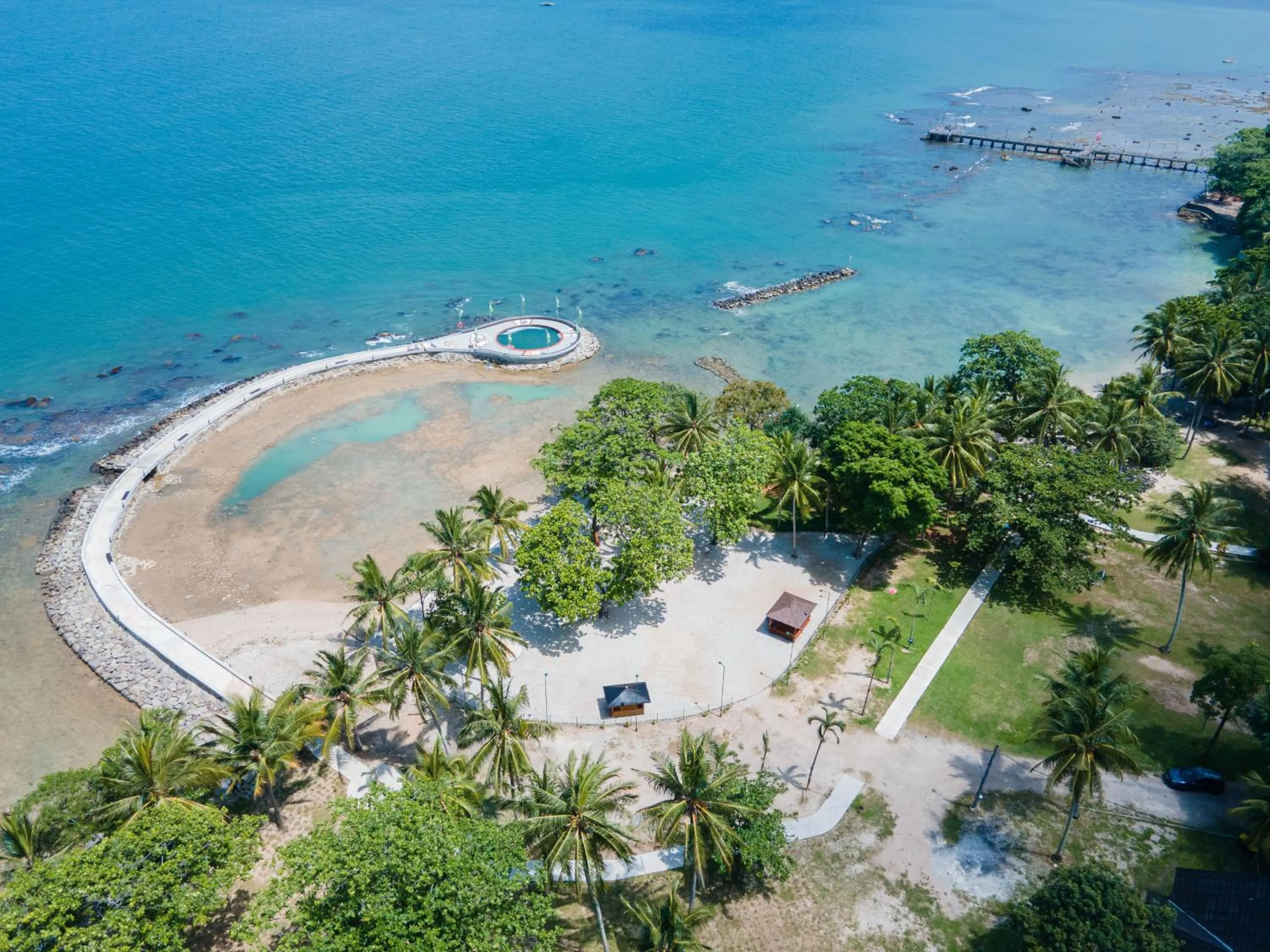 Bird's eye view in Mutiara Carita Cottages