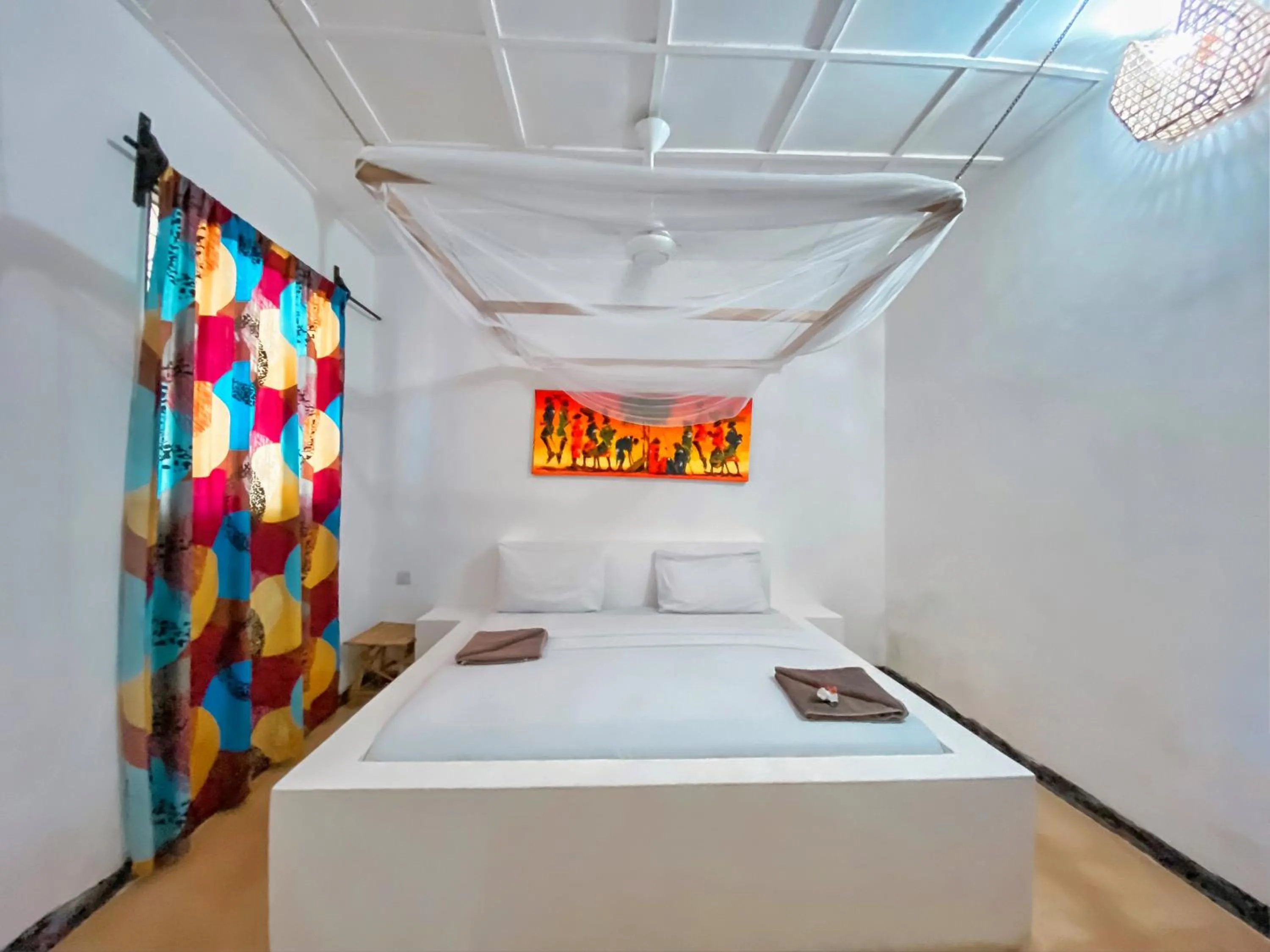 Bed in Papaya Guest House Nungwi