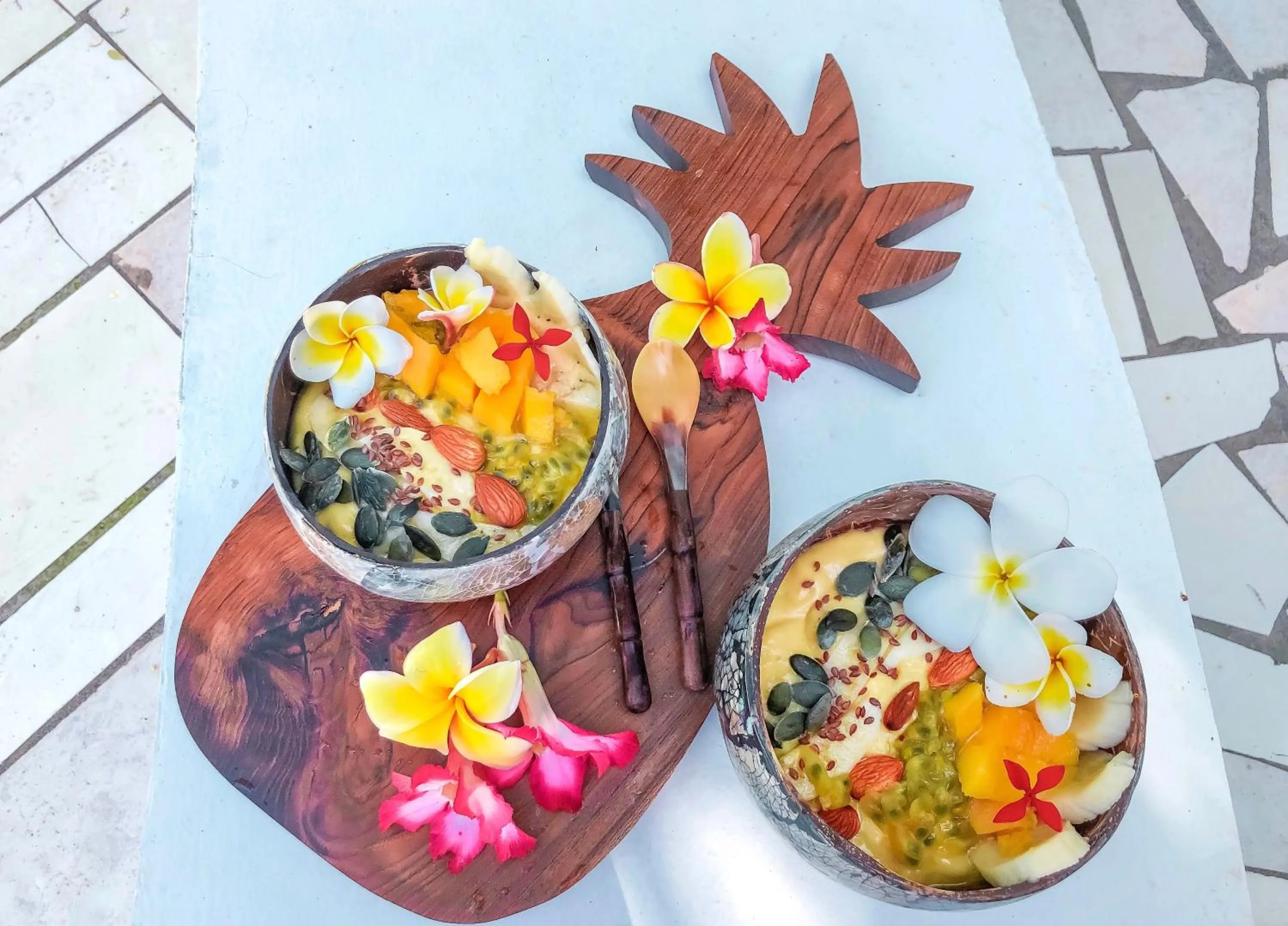 Food close-up in Papaya Guest House Nungwi