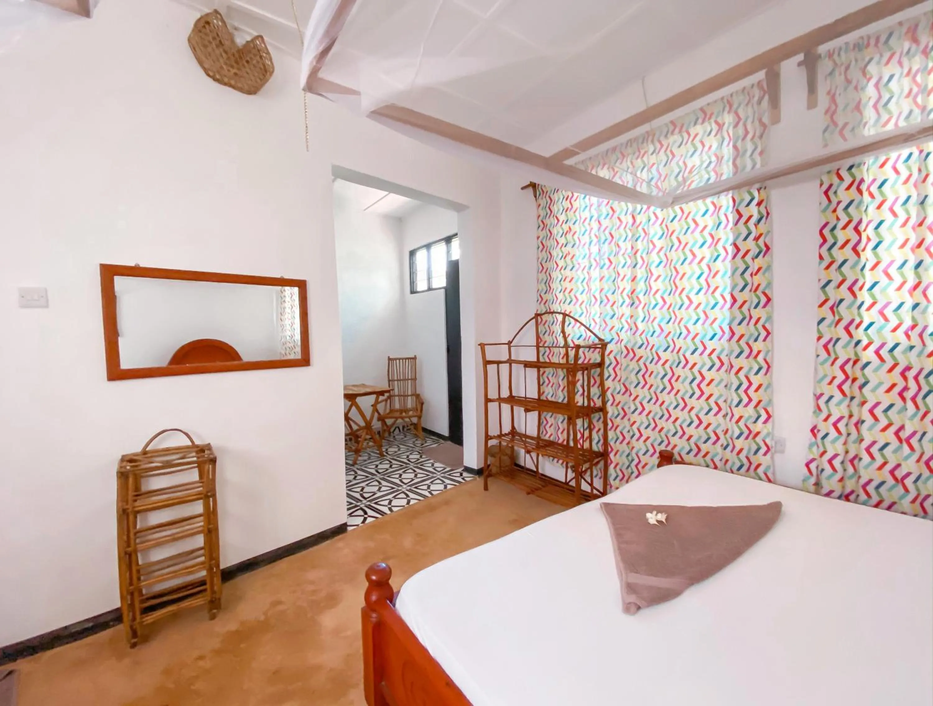 Bed in Papaya Guest House Nungwi