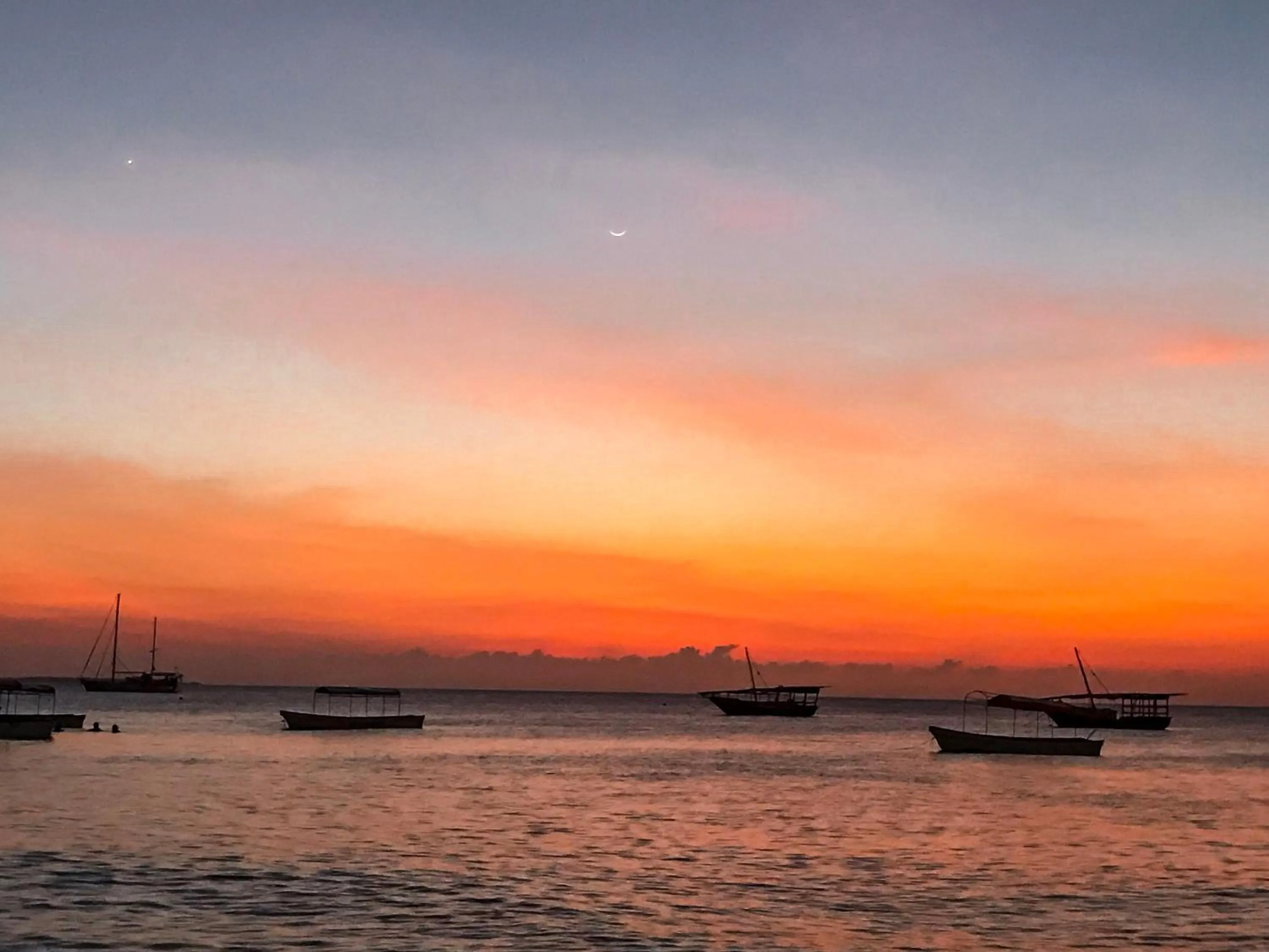 Sunset in Papaya Guest House Nungwi