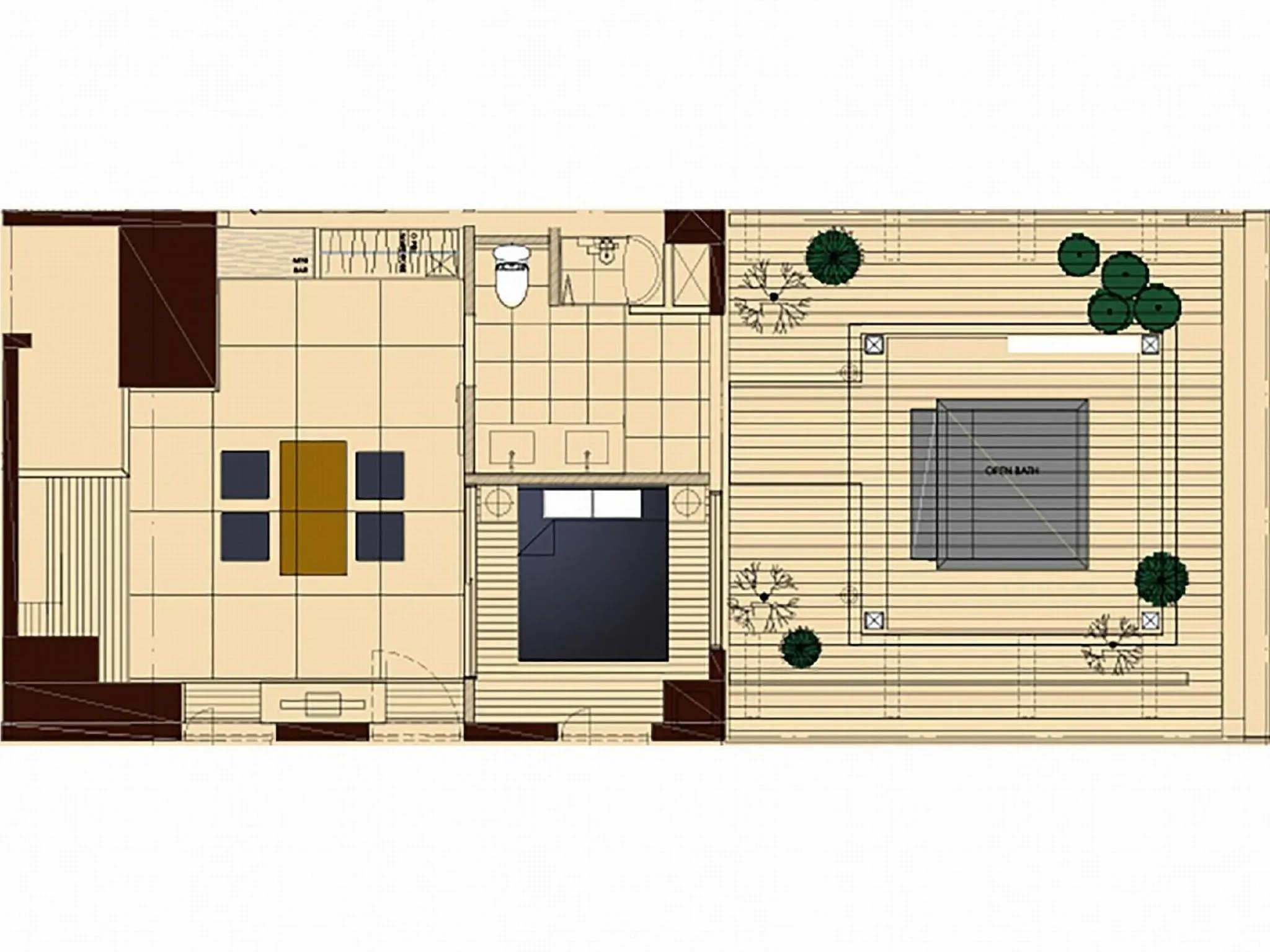 Floor plan in T Hotel Ryuoo