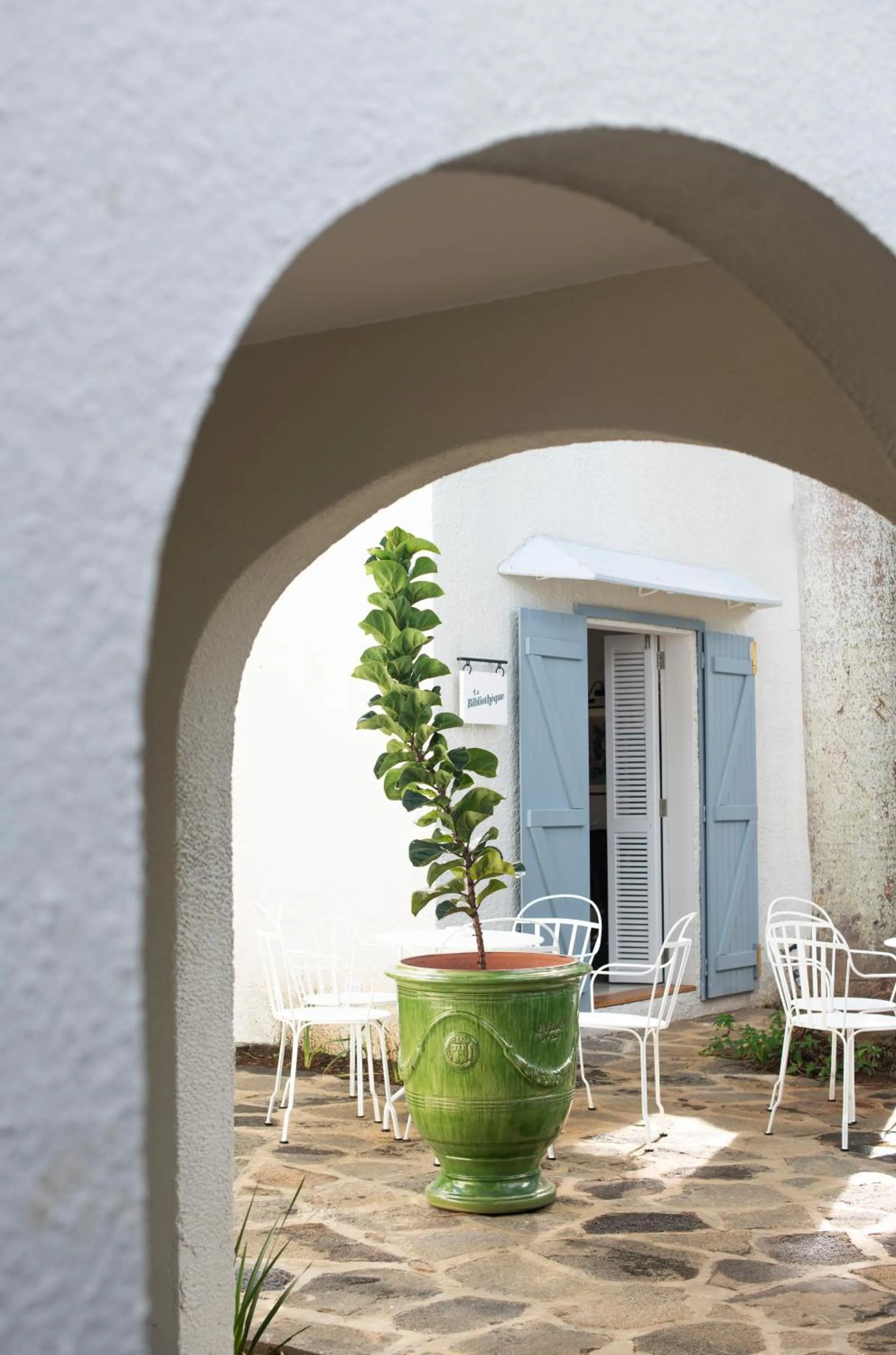 Patio in Veranda Grand Baie Hotel & Spa