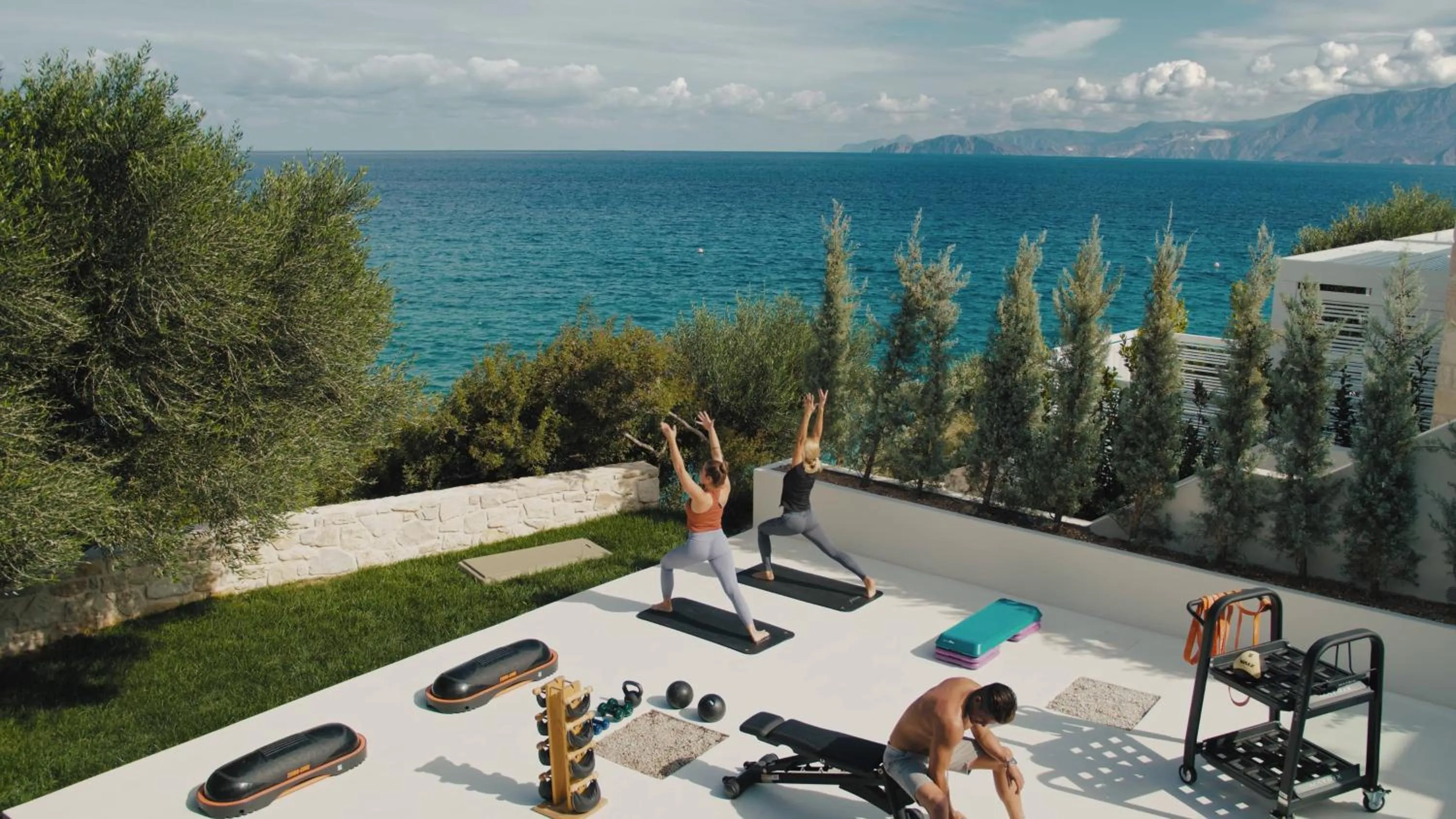 Fitness centre/facilities in The Island Concept Luxury Boutique Hotel Heated Pool