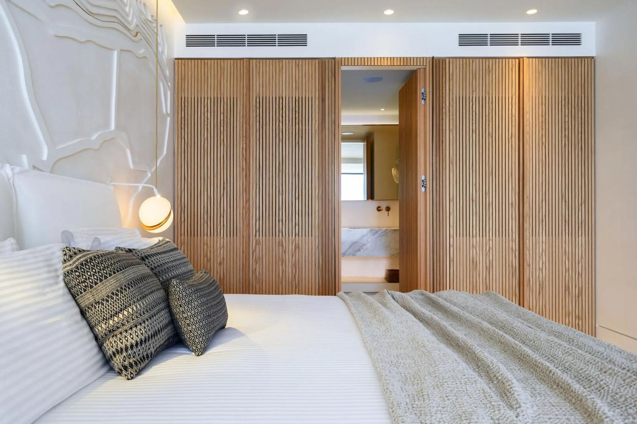 Bedroom, Bed in The Island Concept Luxury Boutique Hotel Heated Pool