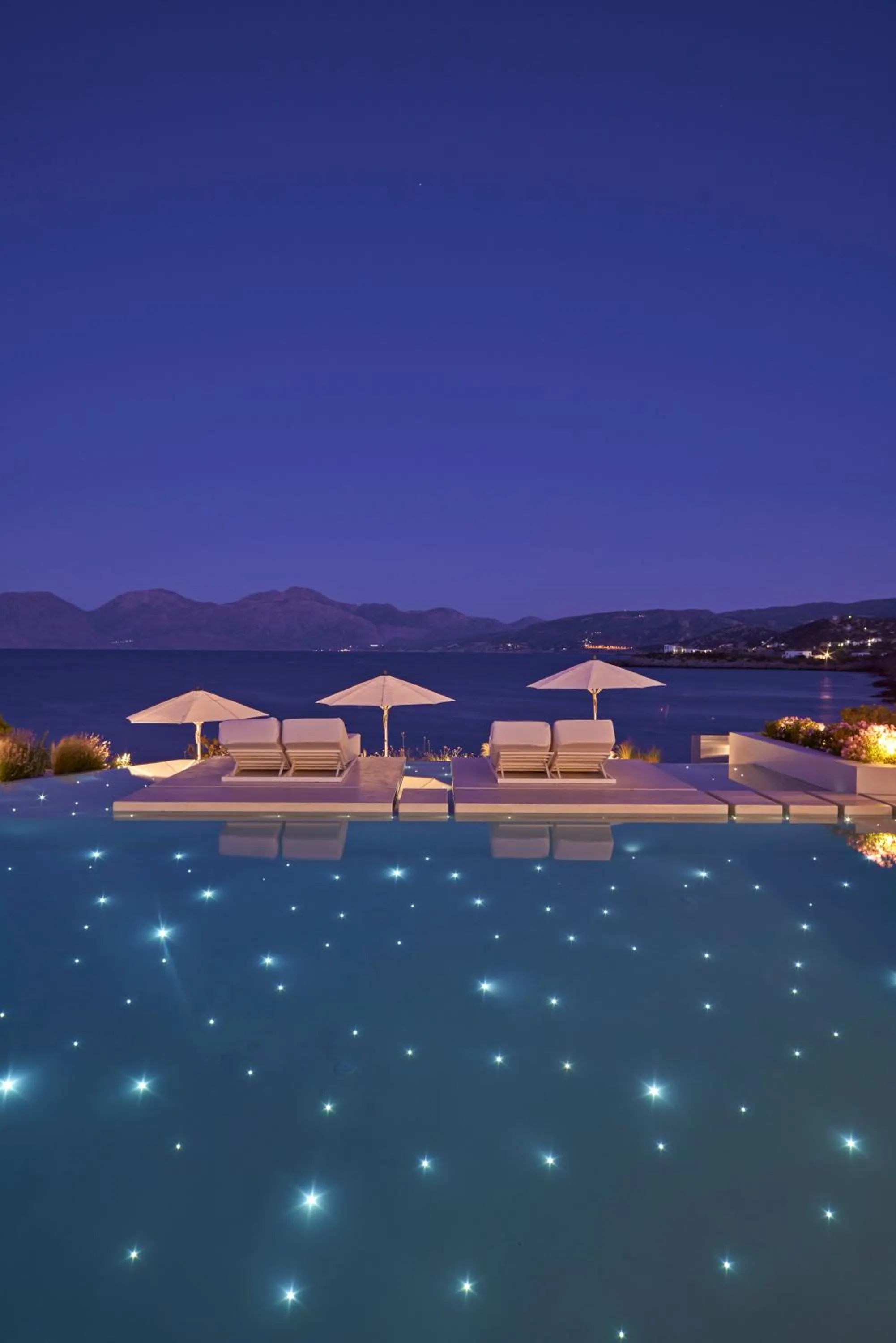 Night in The Island Concept Luxury Boutique Hotel Heated Pool