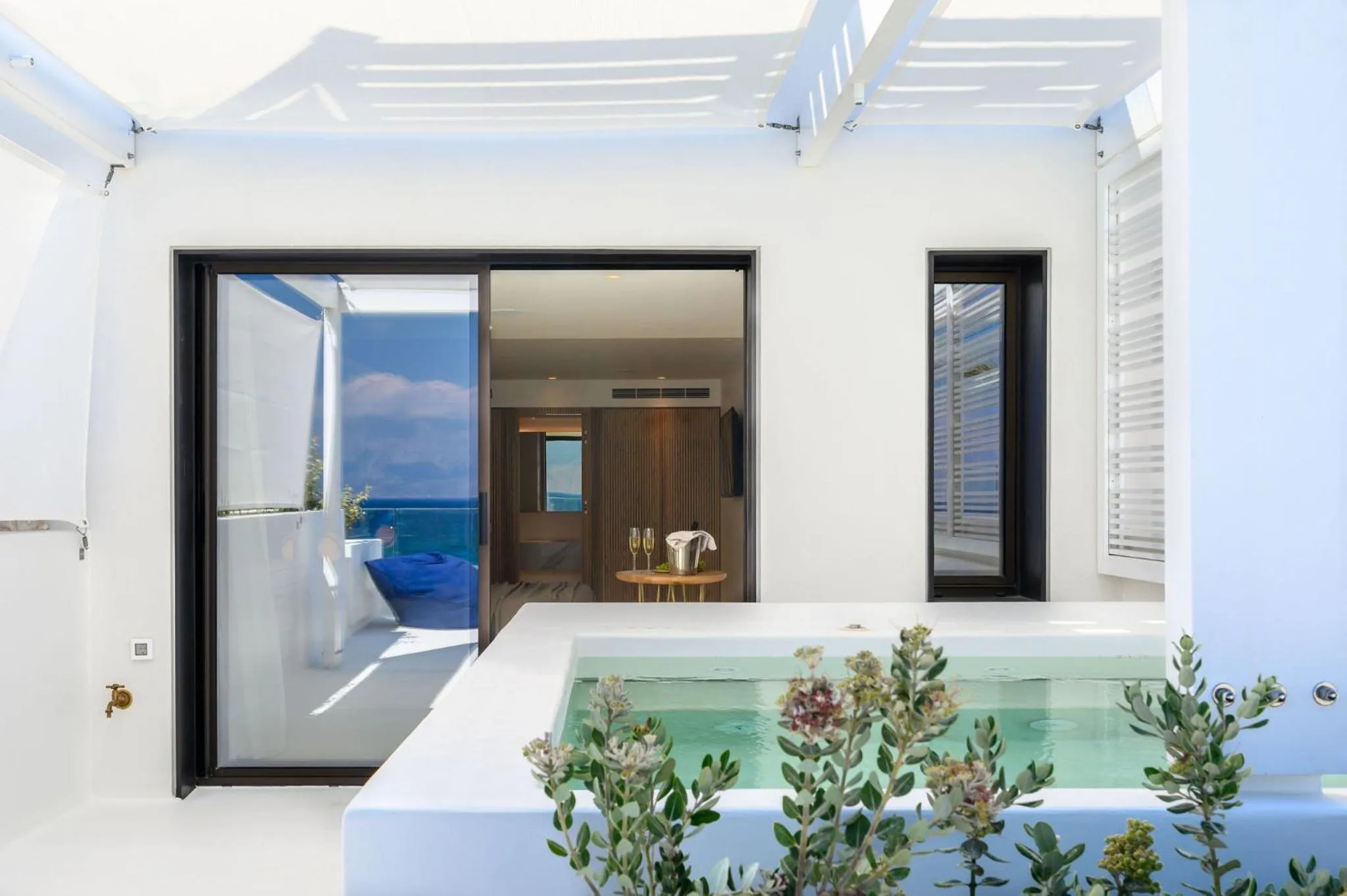 Balcony/Terrace in The Island Concept Luxury Boutique Hotel Heated Pool