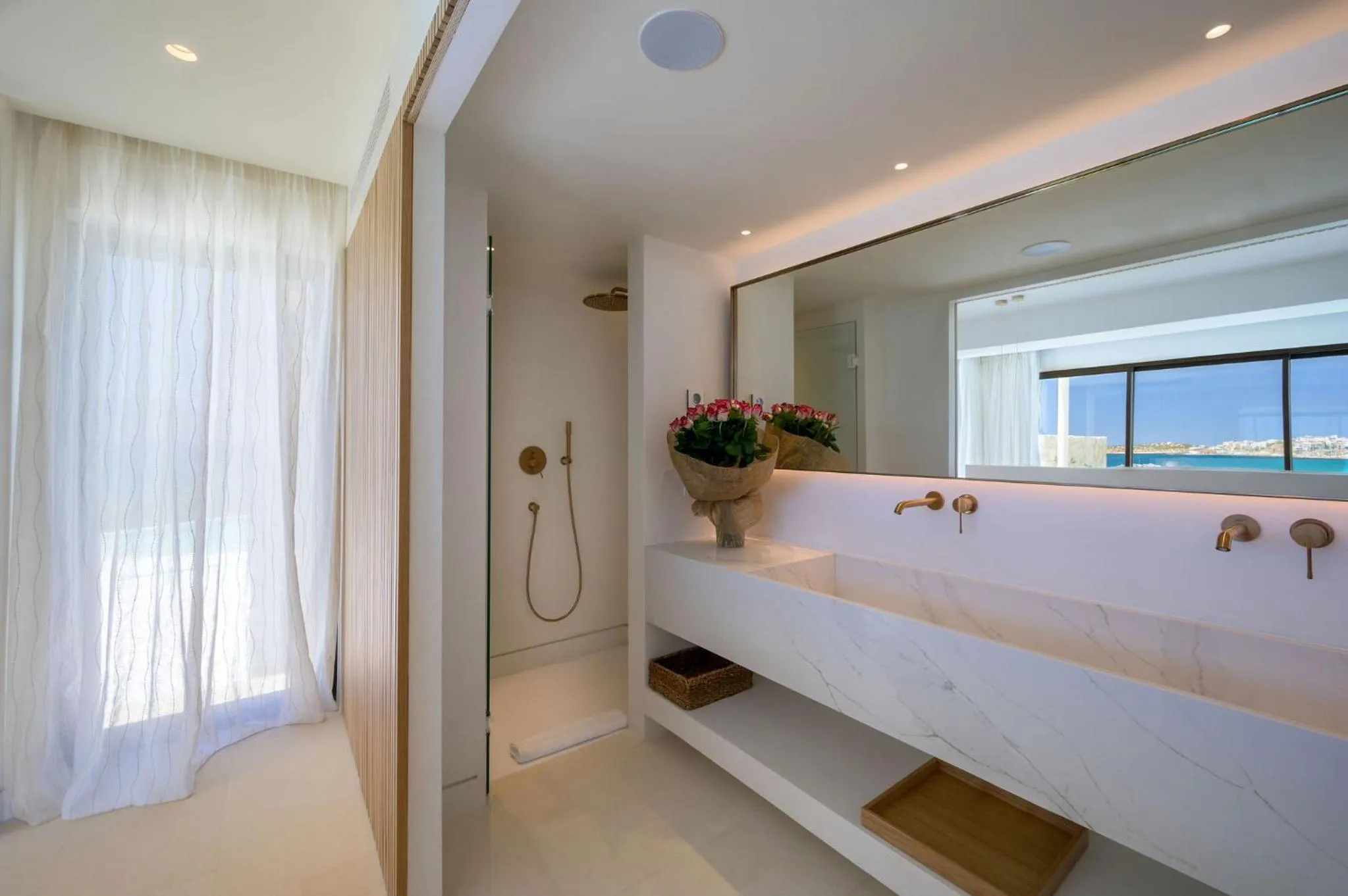 Bathroom in The Island Concept Luxury Boutique Hotel Heated Pool