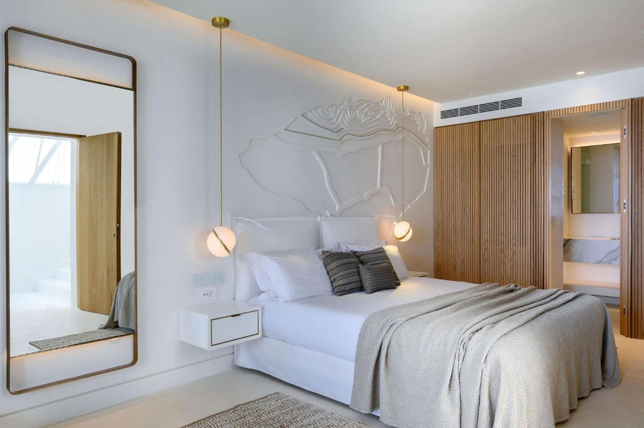 Bedroom, Bed in The Island Concept Luxury Boutique Hotel Heated Pool