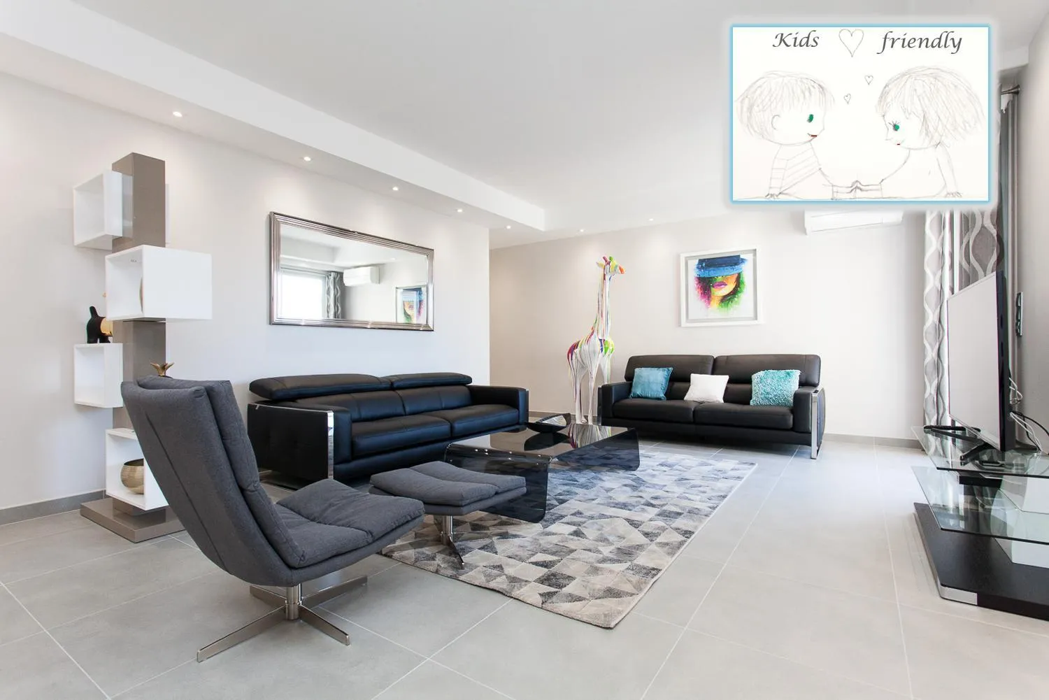 Marriott- Croisette: Superb 3 bedrooms/ 3 baths