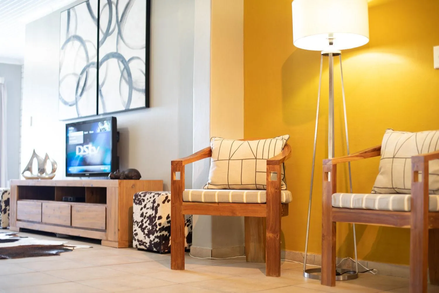 Living room in Little Eden St Lucia