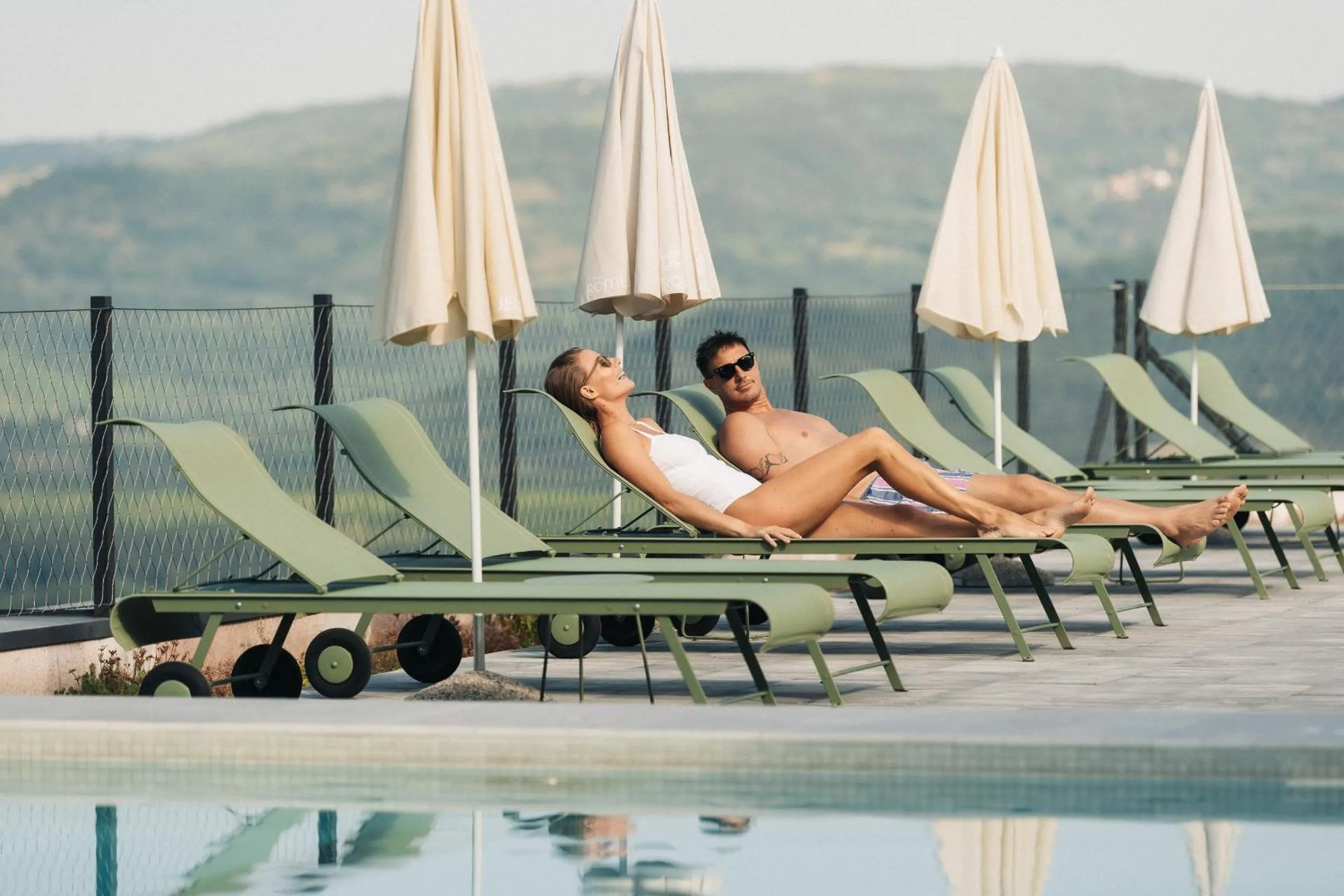 sunbed in Winery & Design hotel ROXANICH