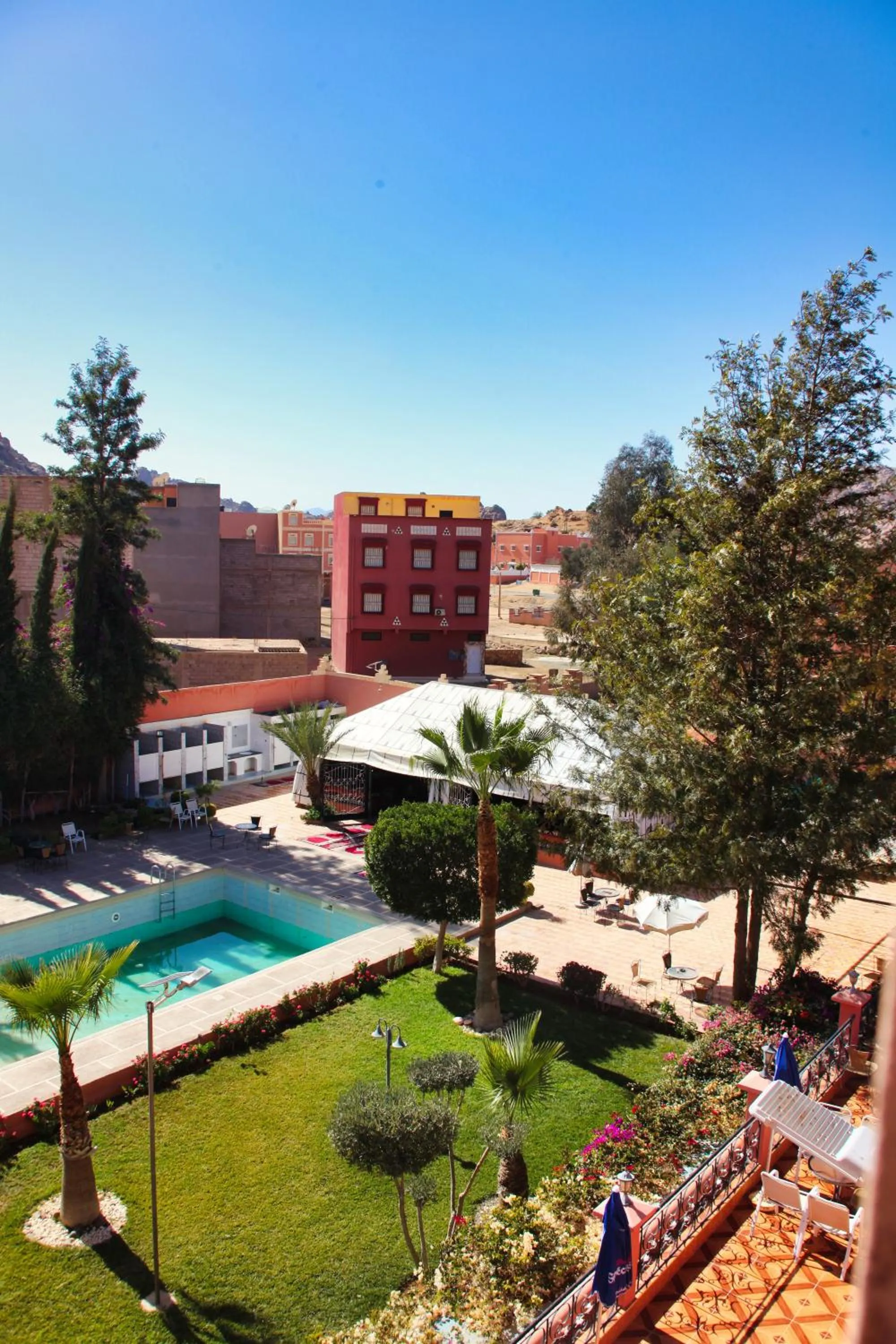 Pool view in Hotel Saint Antoine
