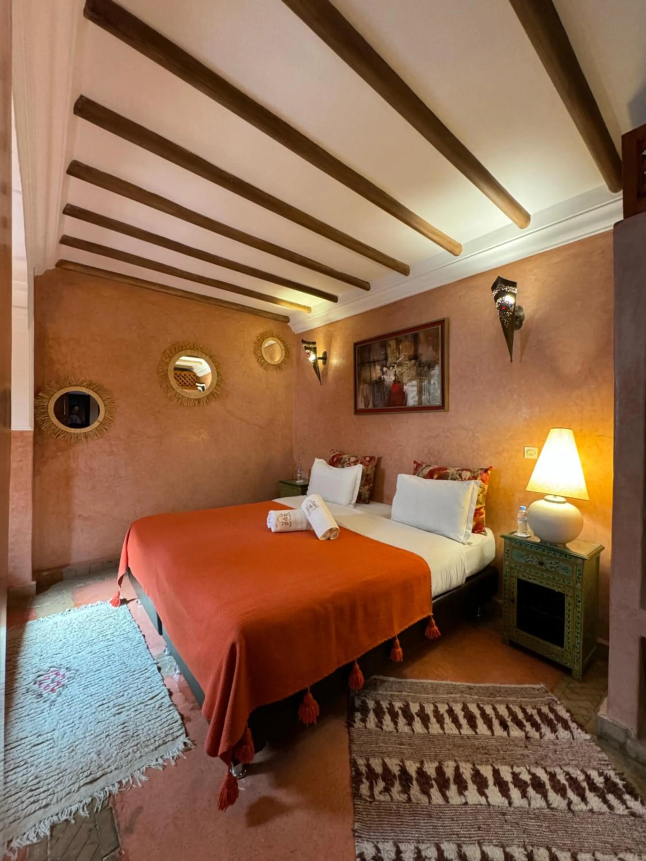 Bed in Riad Andalla