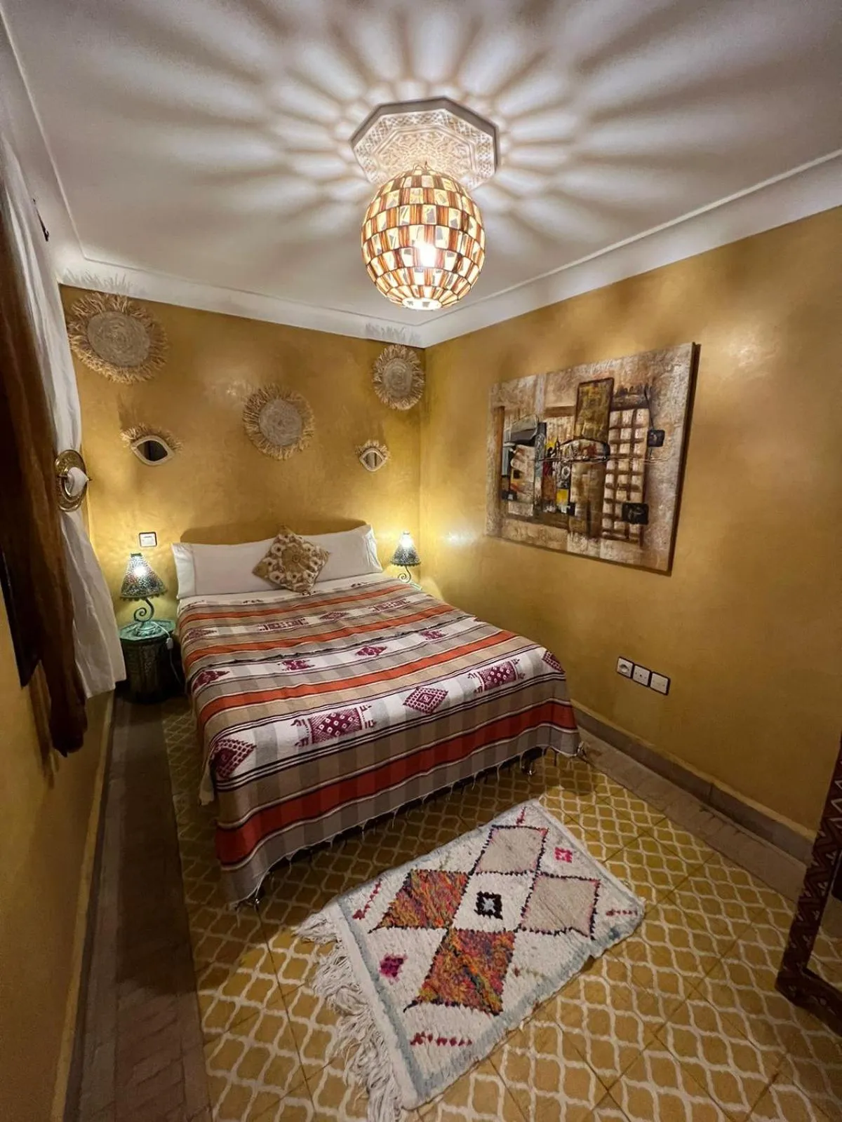 Bedroom, Bed in Riad Andalla