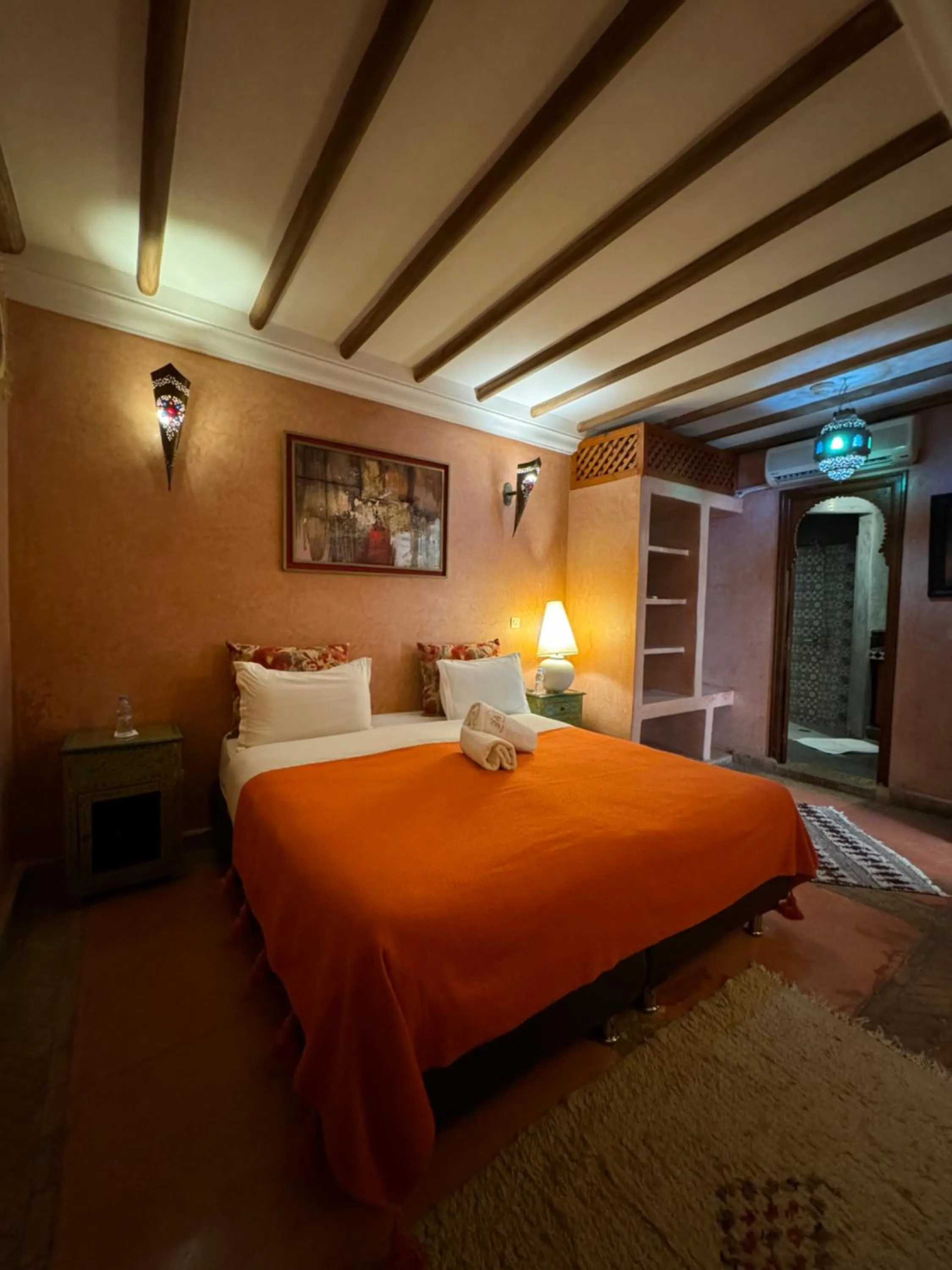 Bed in Riad Andalla