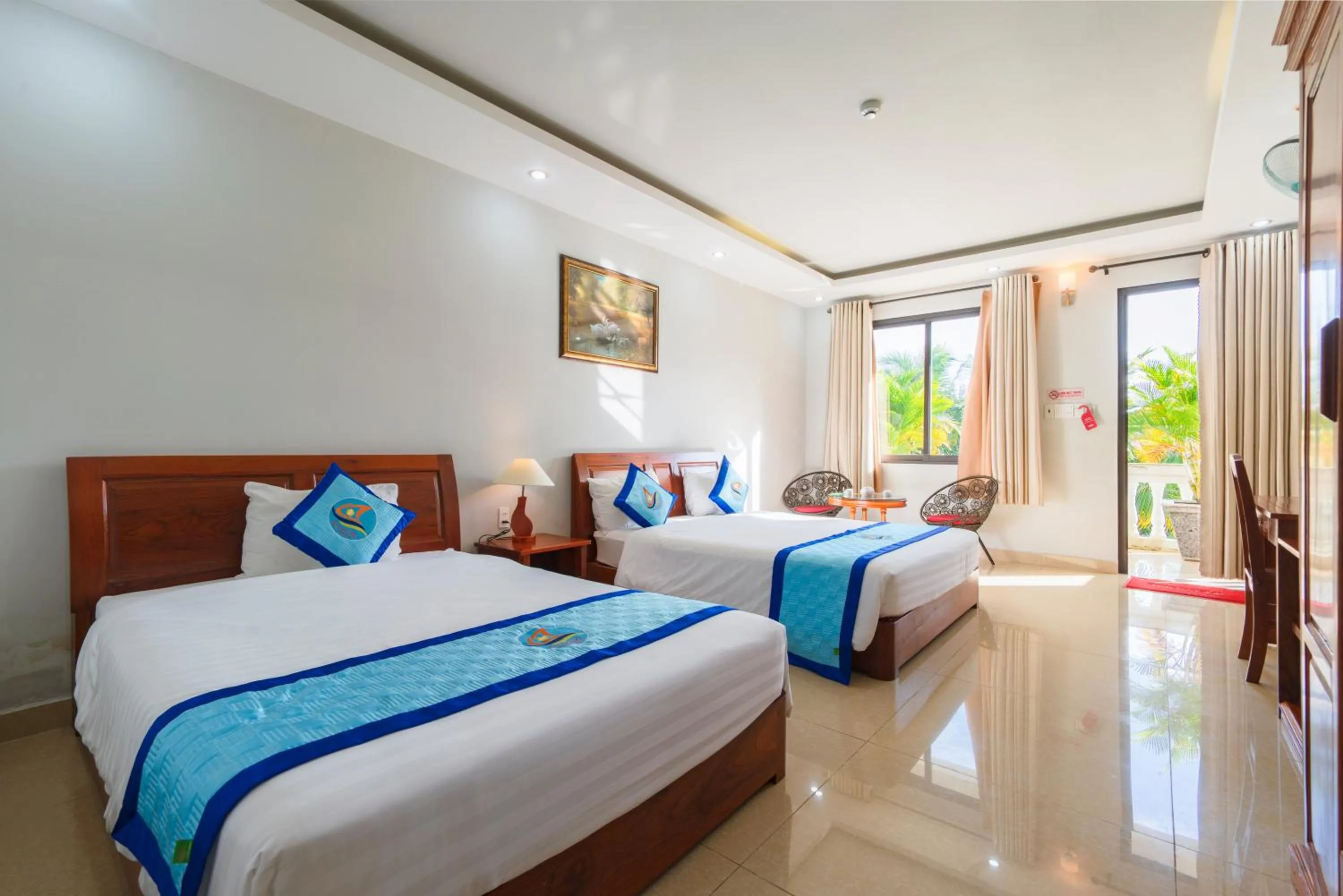 Bed in Quynh Mai Resort