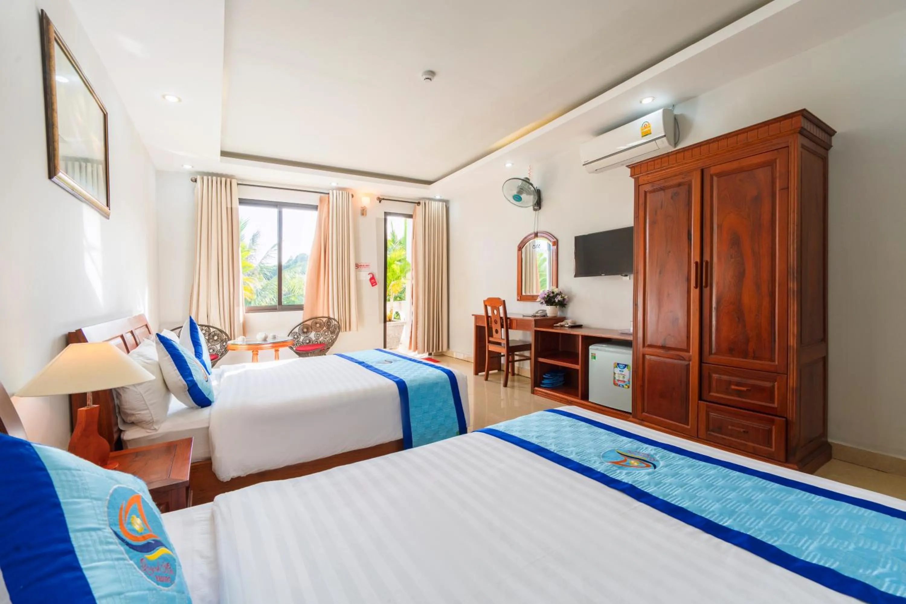 Bed in Quynh Mai Resort