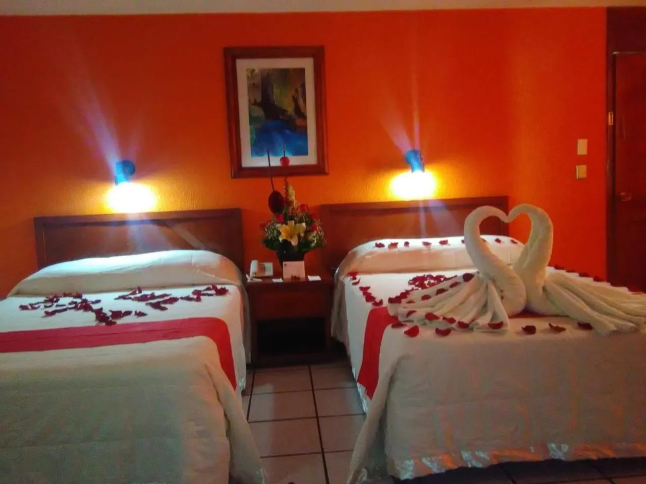 Swimming pool, Bed in Quinta Mar