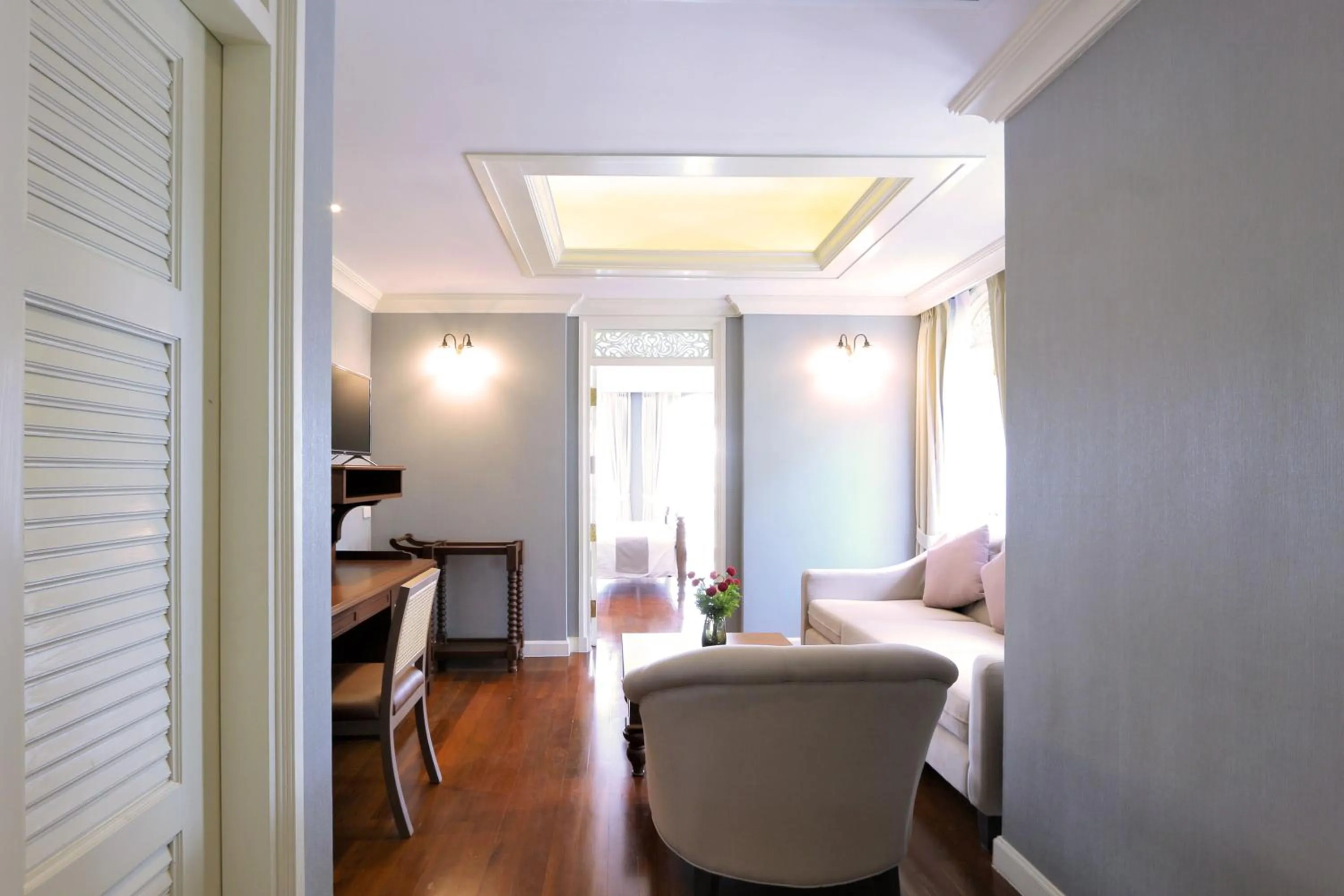 TV and multimedia, Bed in Hiranyakul House Riverside