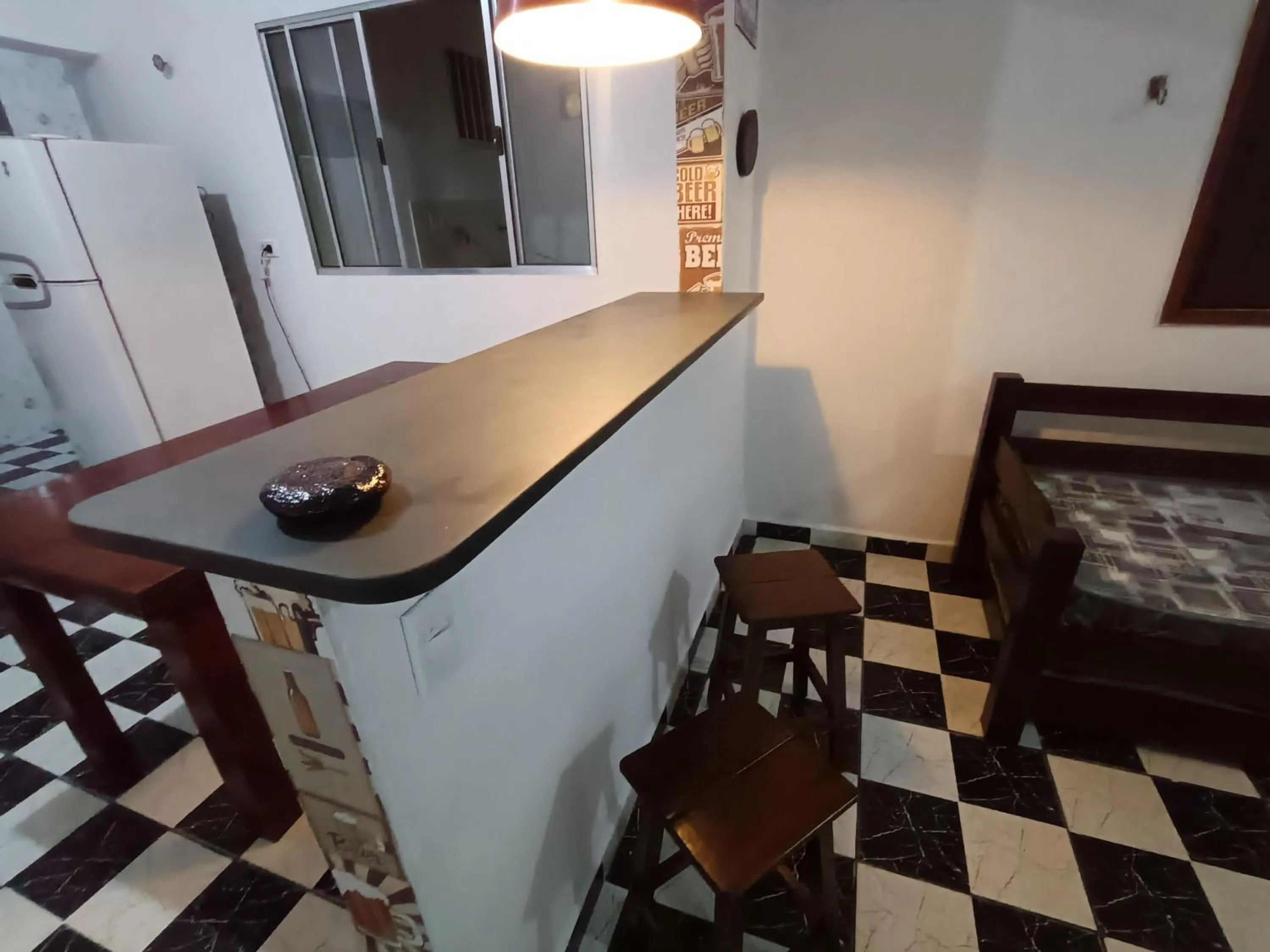 Kitchen or kitchenette in Casa na Praia da Enseada - Ubatuba
