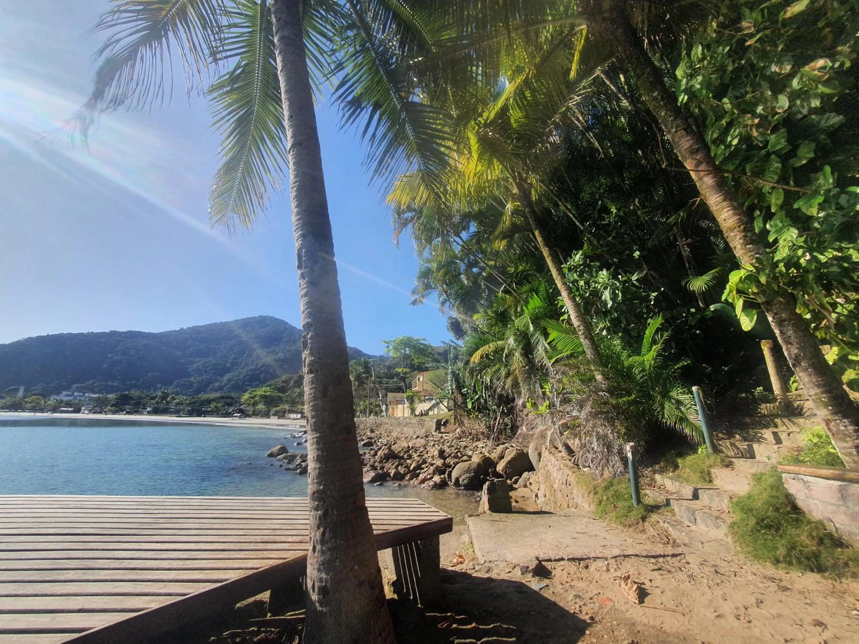 Beach in Casa na Praia da Enseada - Ubatuba