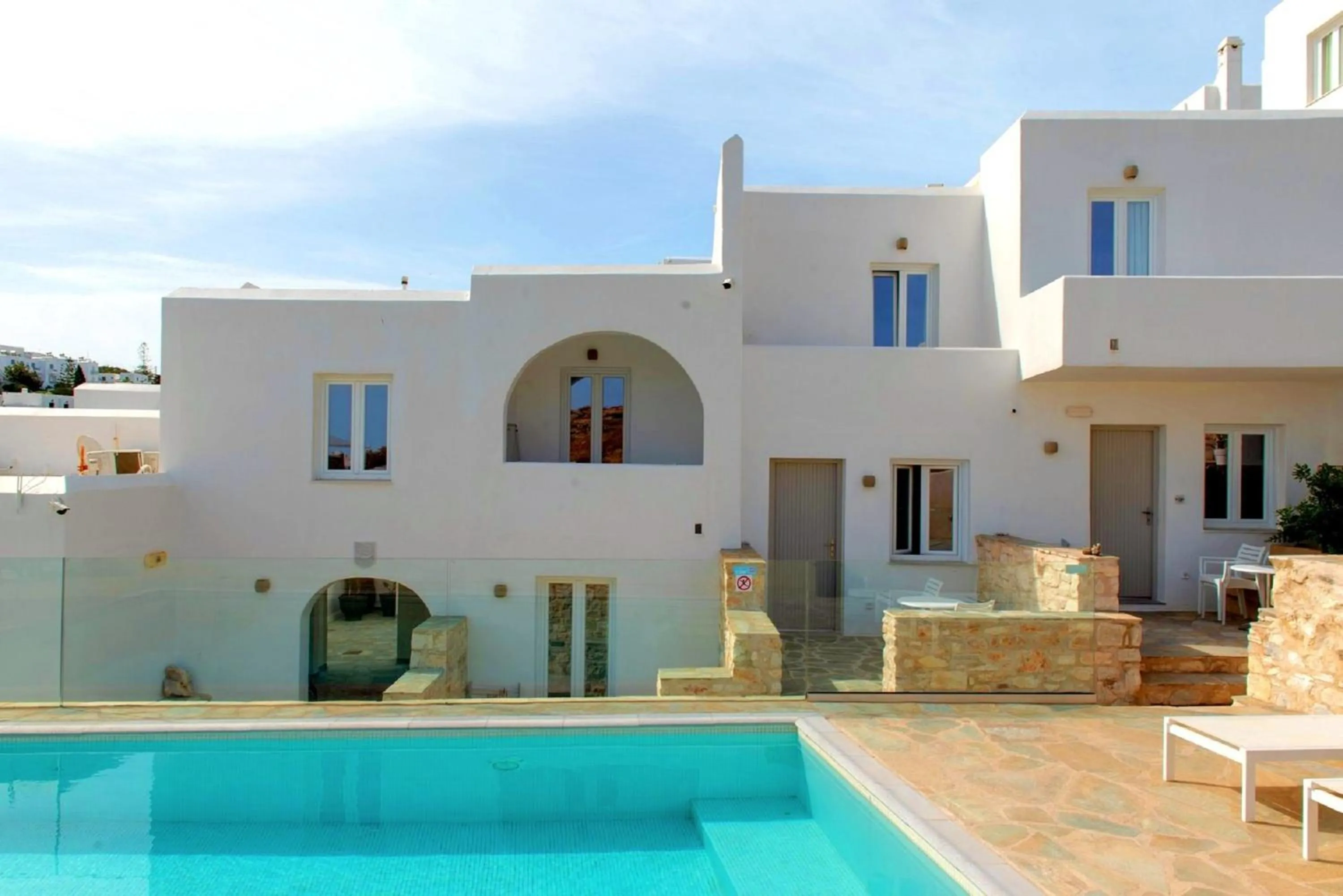 Swimming pool in Adonis Hotel Studios & Apartments