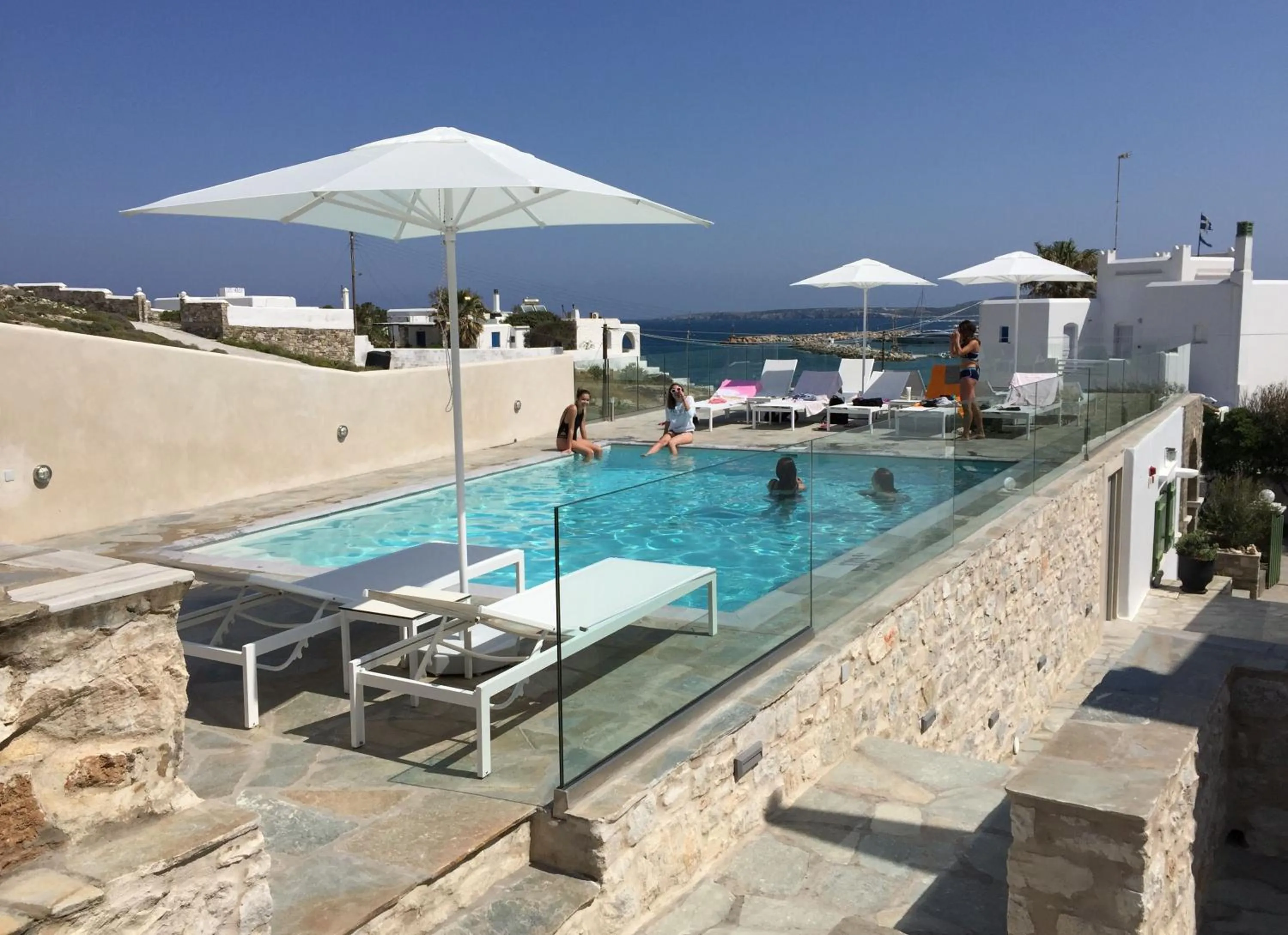 Swimming pool in Adonis Hotel Studios & Apartments