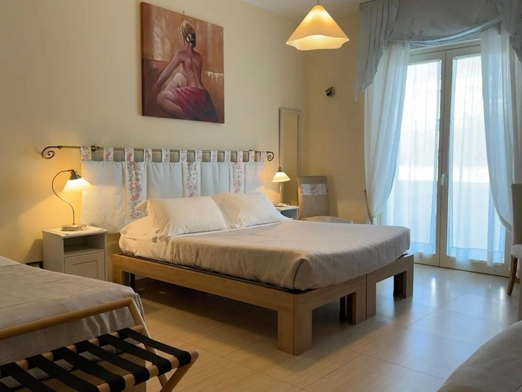 Bed in Eremes Rooms & Apartments