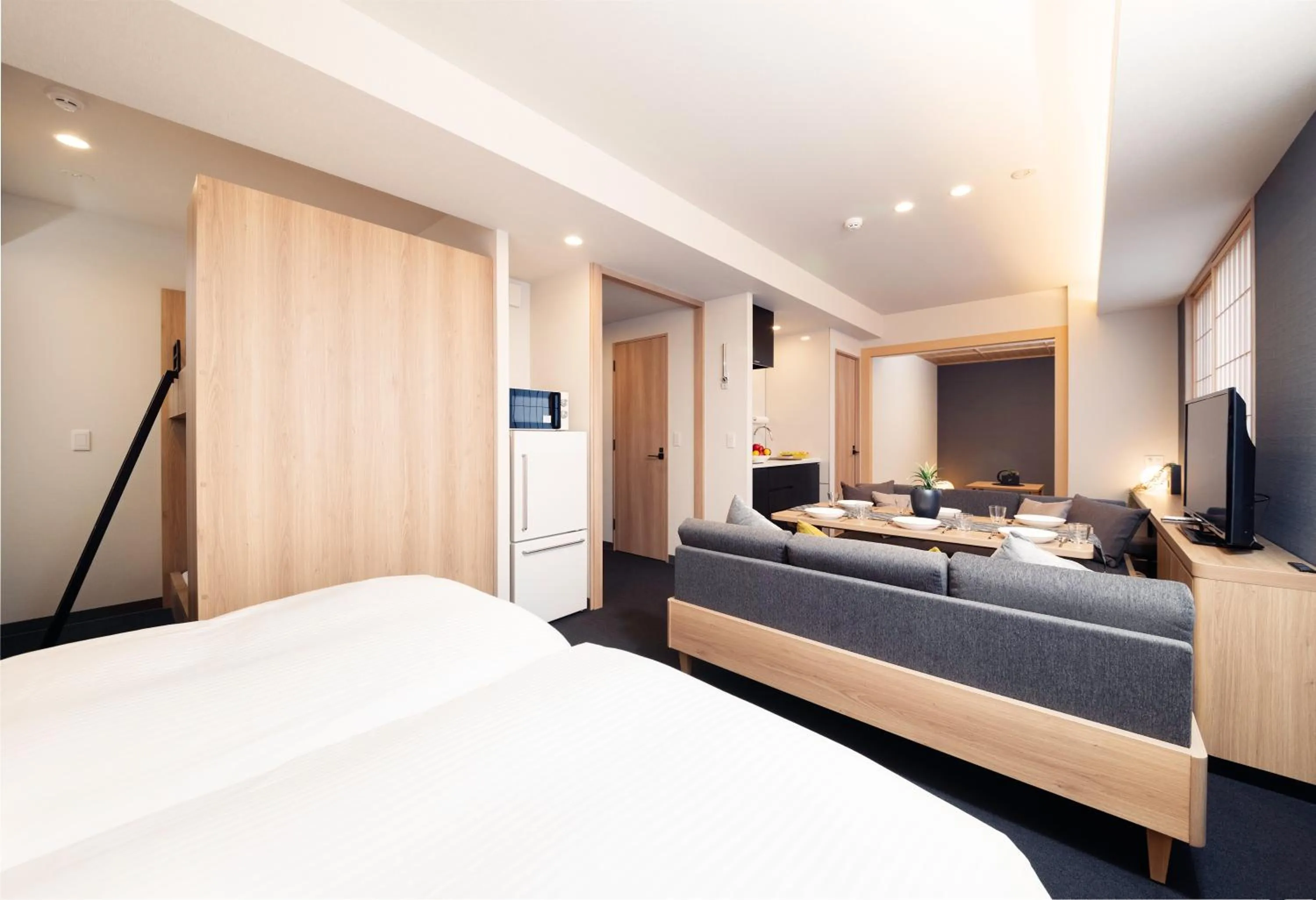 Bed in MIMARU Tokyo Hatchobori