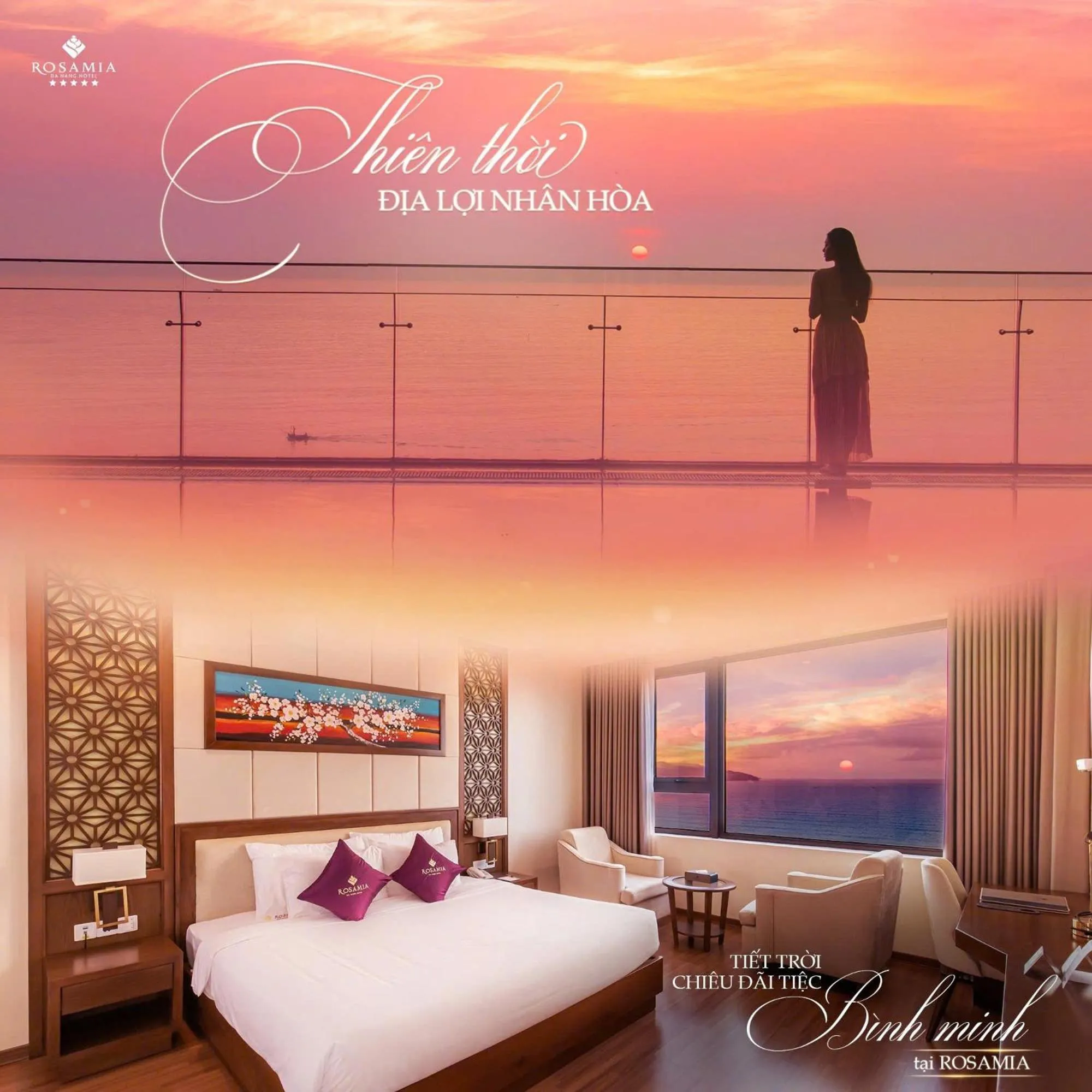 Bed in Rosamia Da Nang Hotel