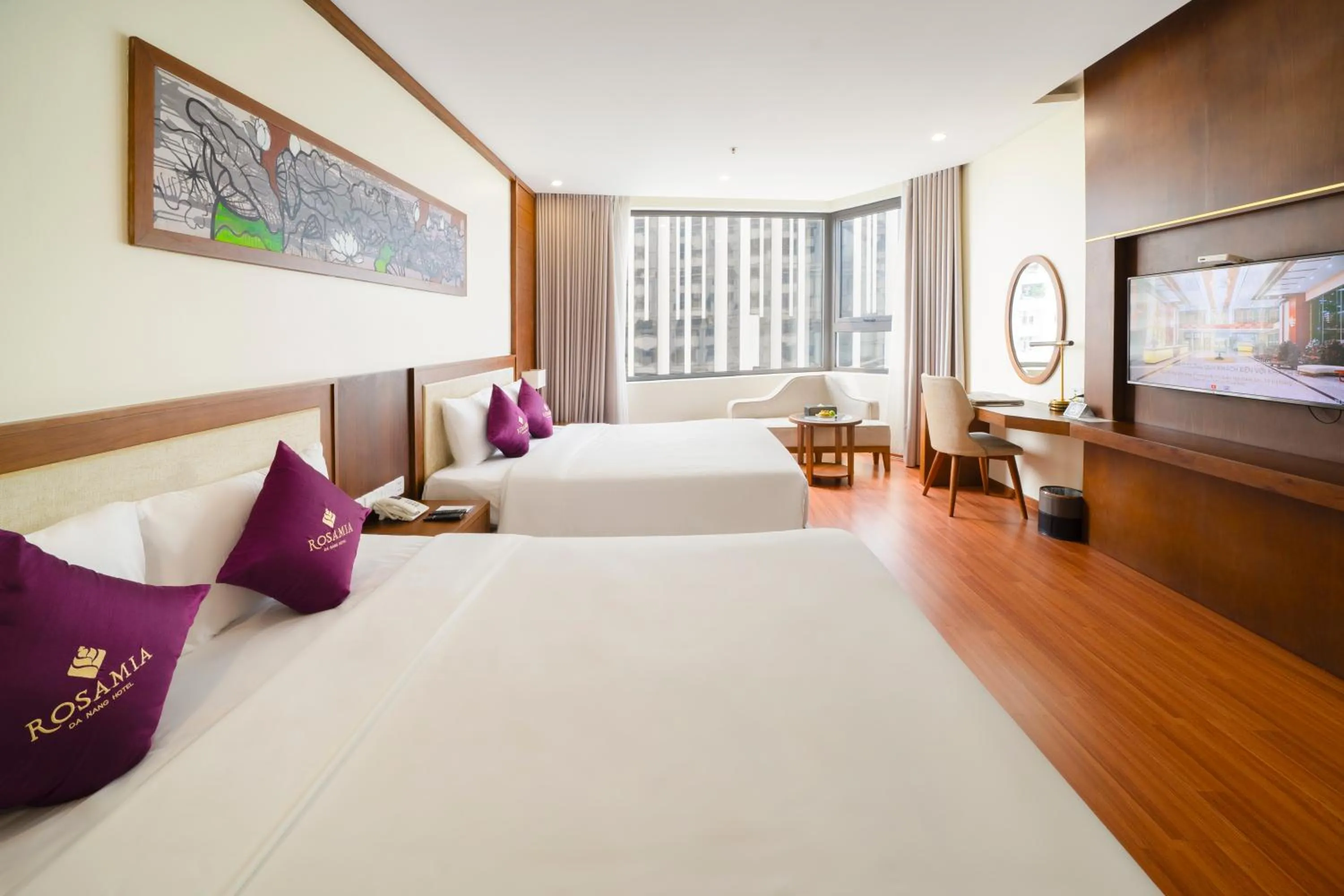 Bed in Rosamia Da Nang Hotel