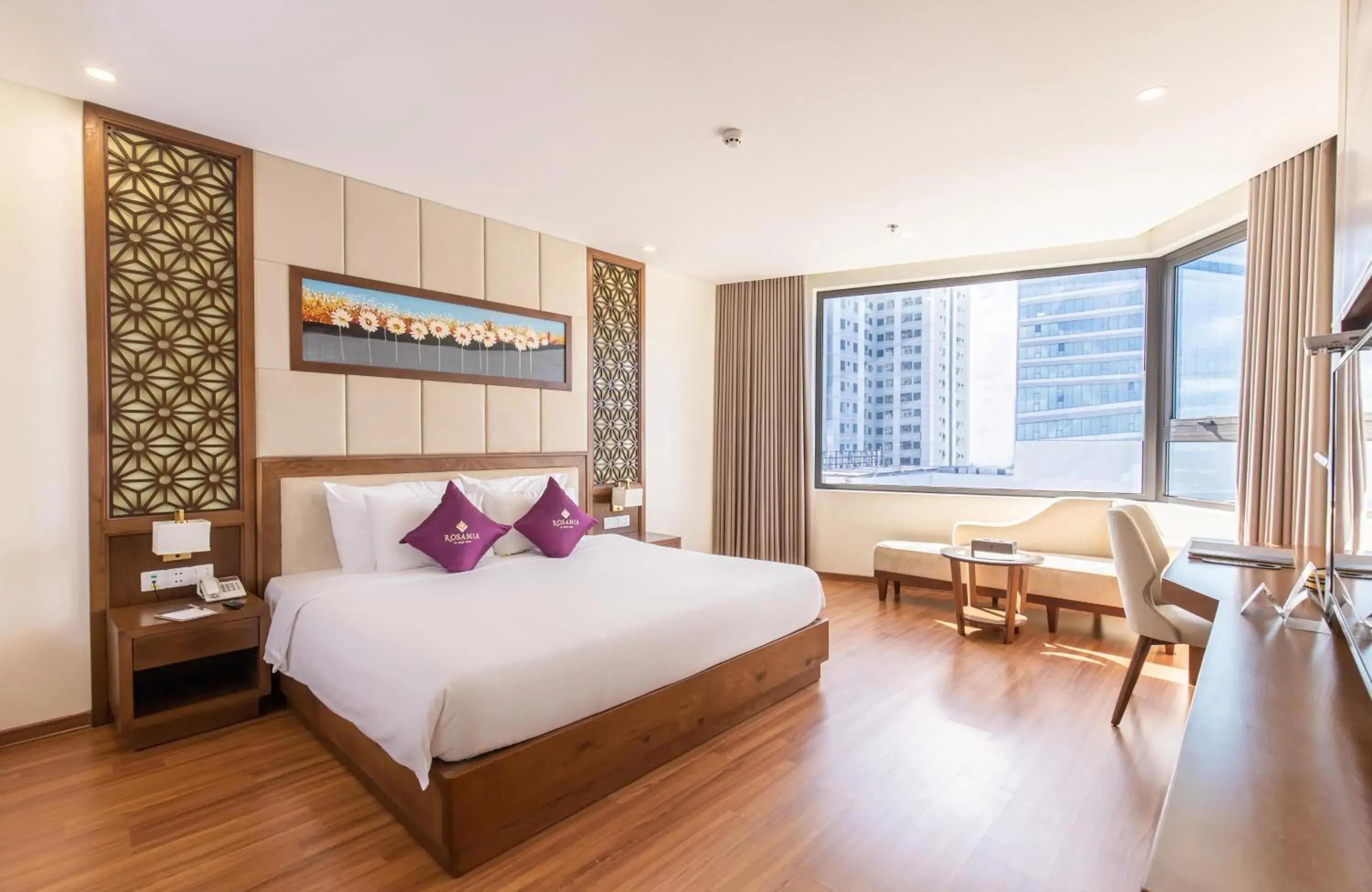 Grand Double Room , Partial Ocean View with Afternoon Tea Per Stay in Rosamia Da Nang Hotel Grand Double Room , Partial Ocean View with Afternoon Tea Per Stay in Rosamia Da Nang Hotel