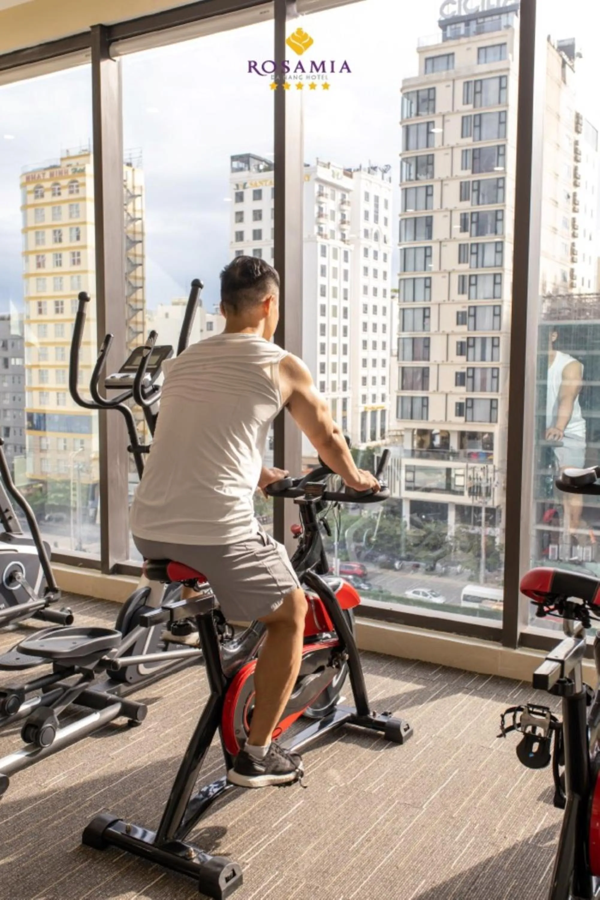 Fitness centre/facilities in Rosamia Da Nang Hotel