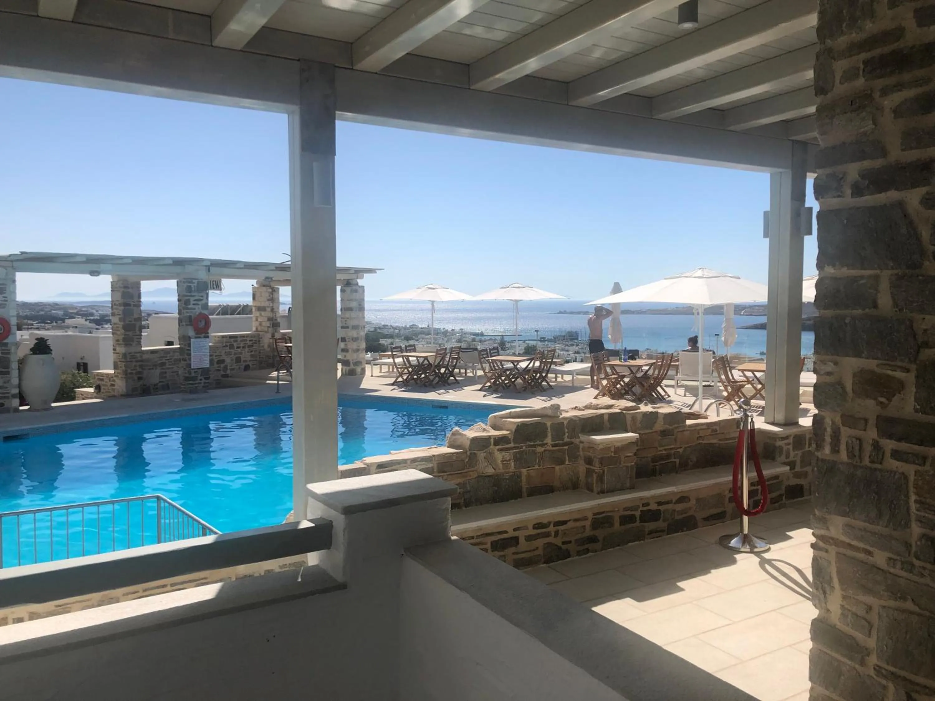 Pool view in Sunset View Hotel