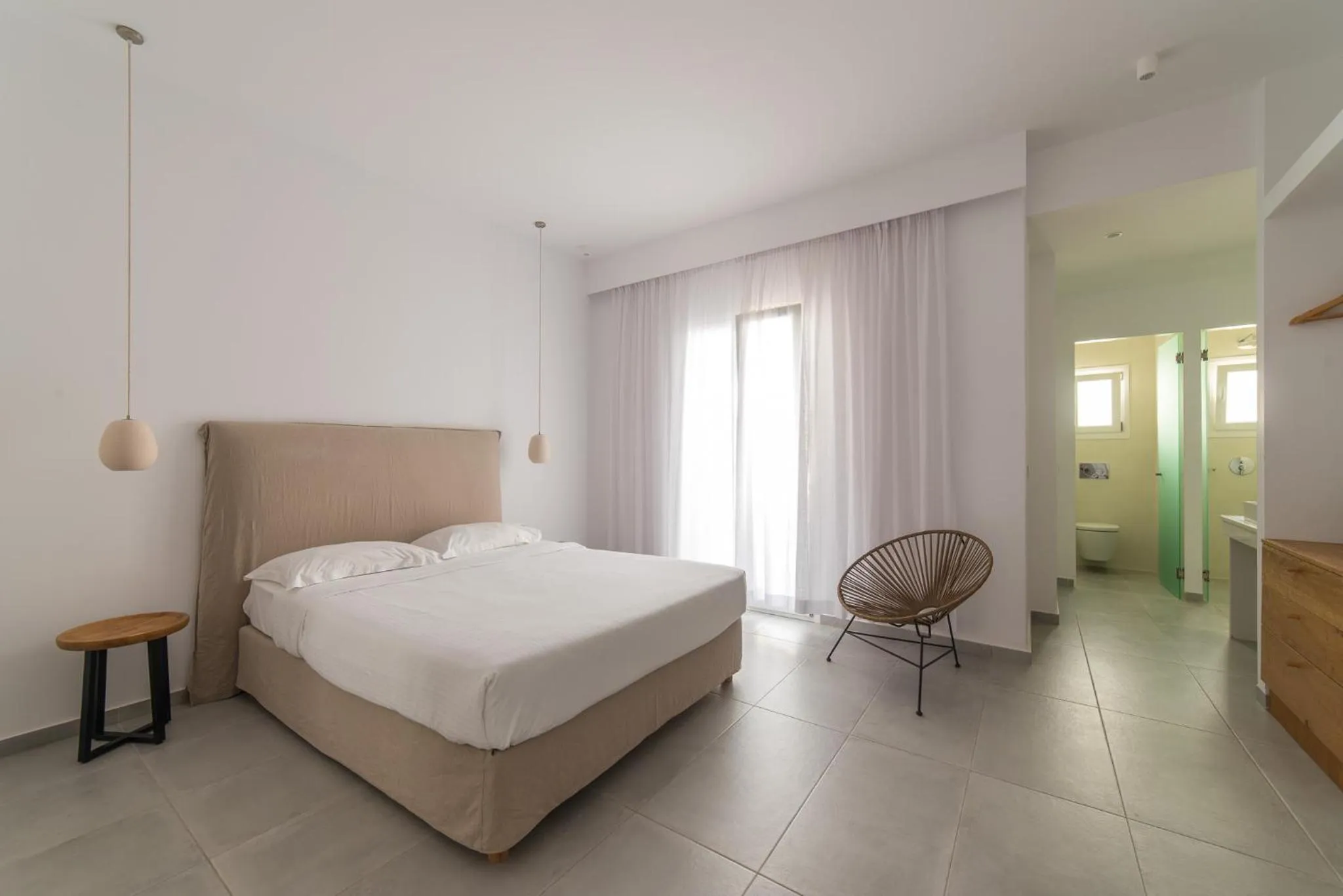 Bathroom, Bed in Vienoula's Garden Hotel