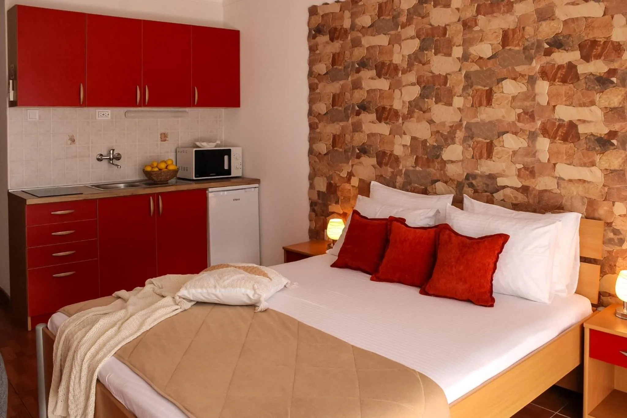 Bed in Apartments Stella del Mare