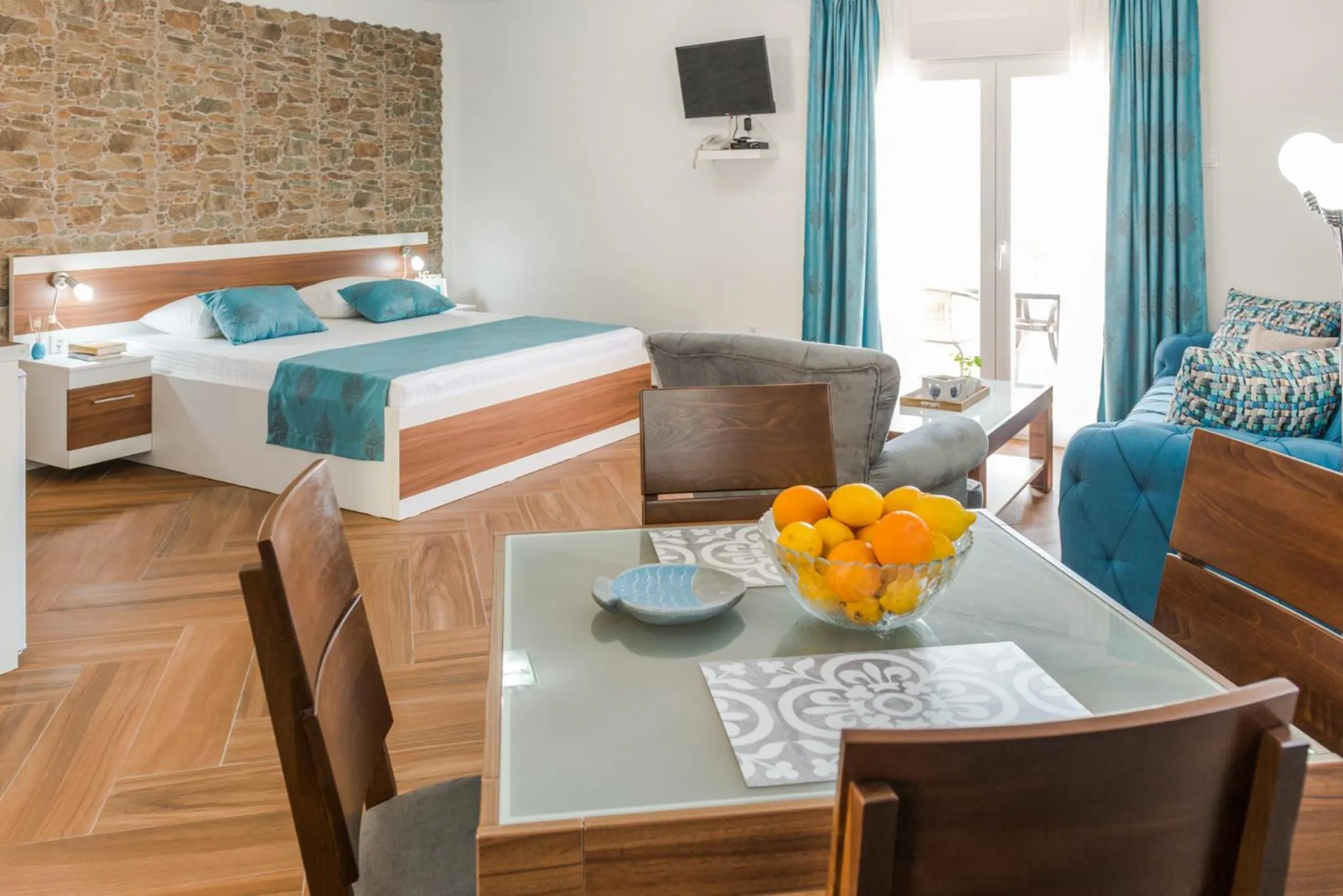 Bed in Apartments Stella del Mare