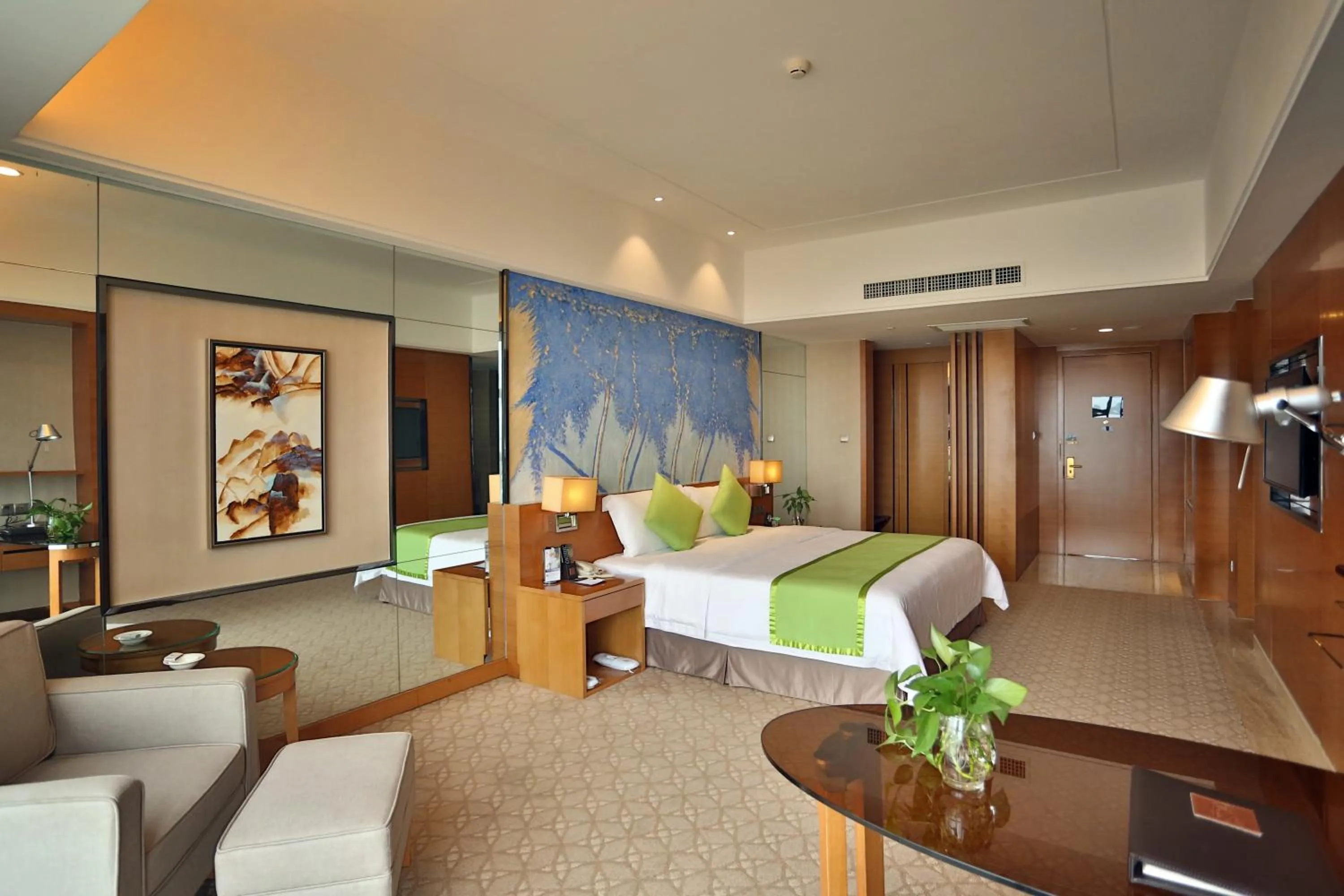 Decorative detail, Bed in Zhangjiajie Huatian Hotel