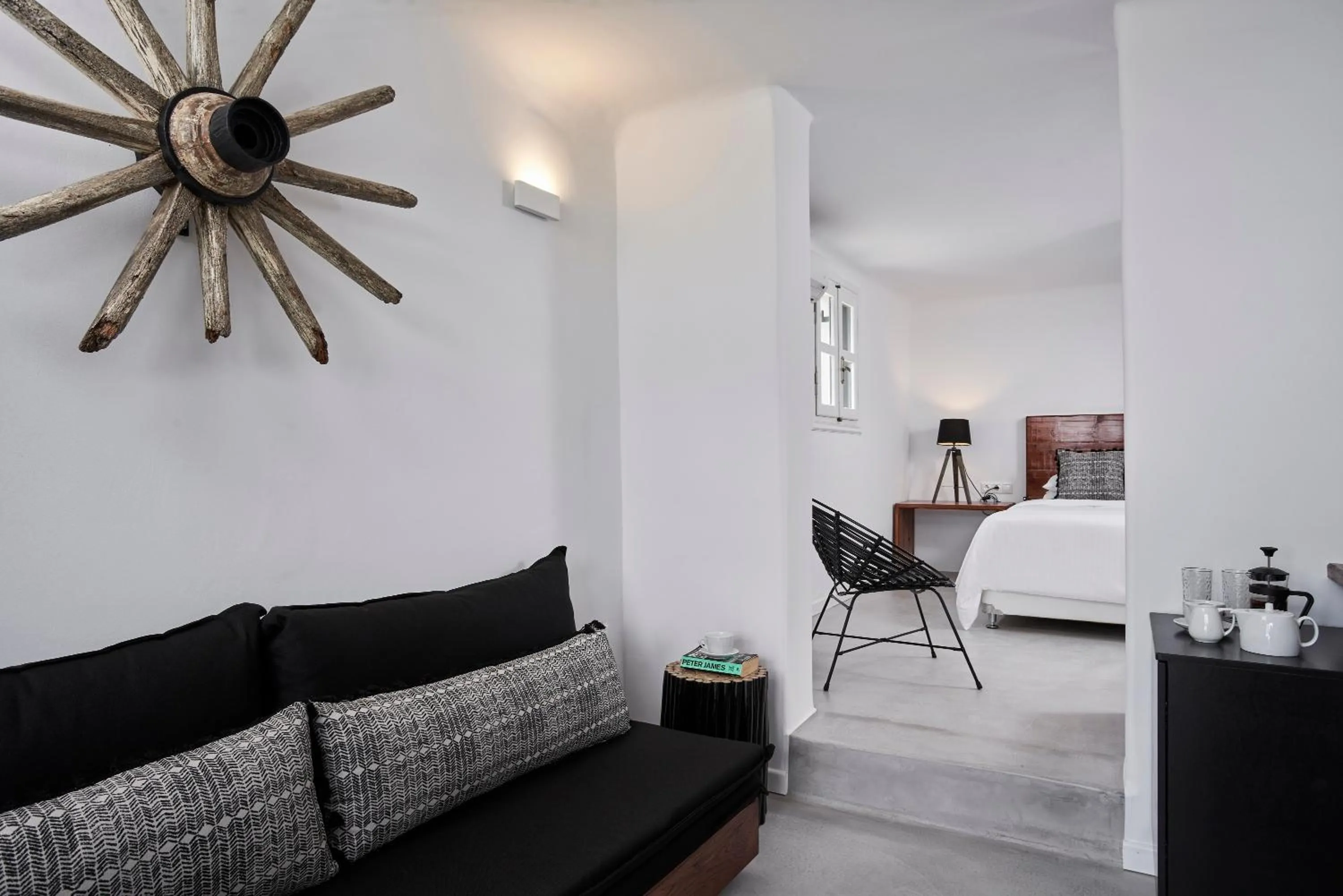 Seating area, Bed in Almyra Guest Houses