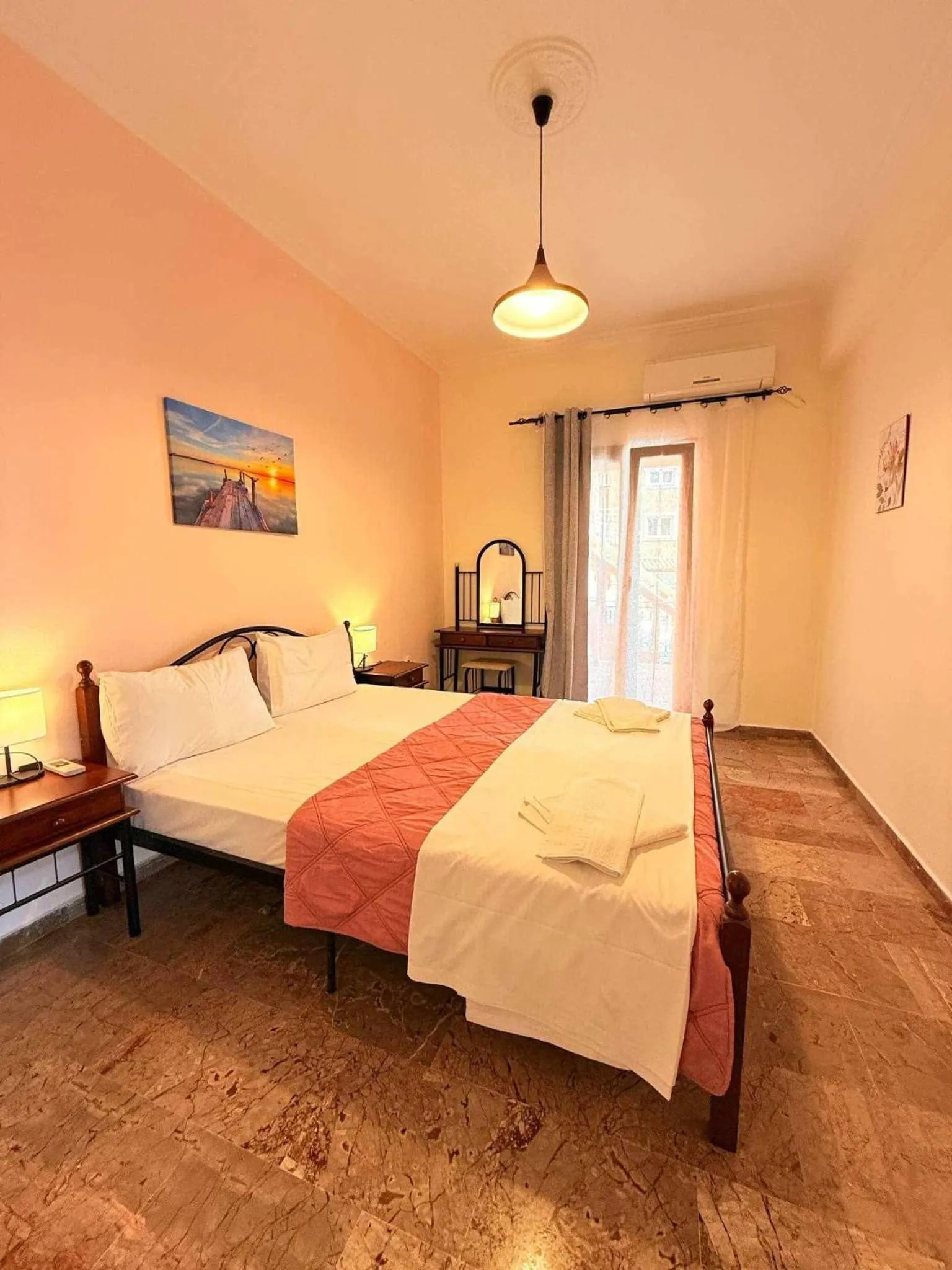 Bedroom, Bed in Corfu Sunflower Apartments