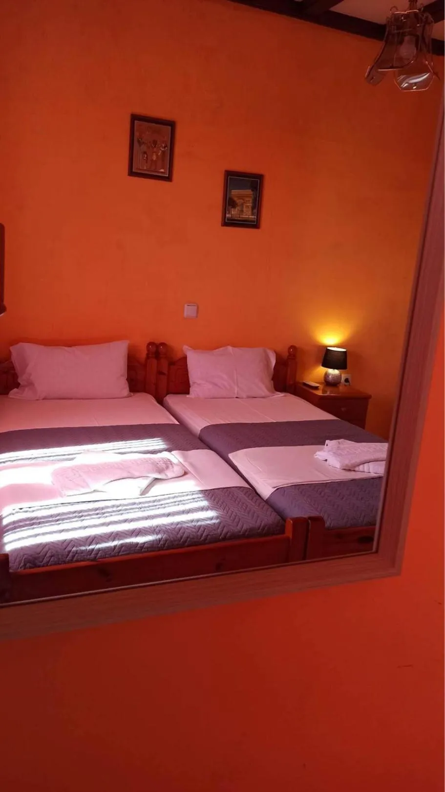 Bed in Corfu Sunflower Apartments