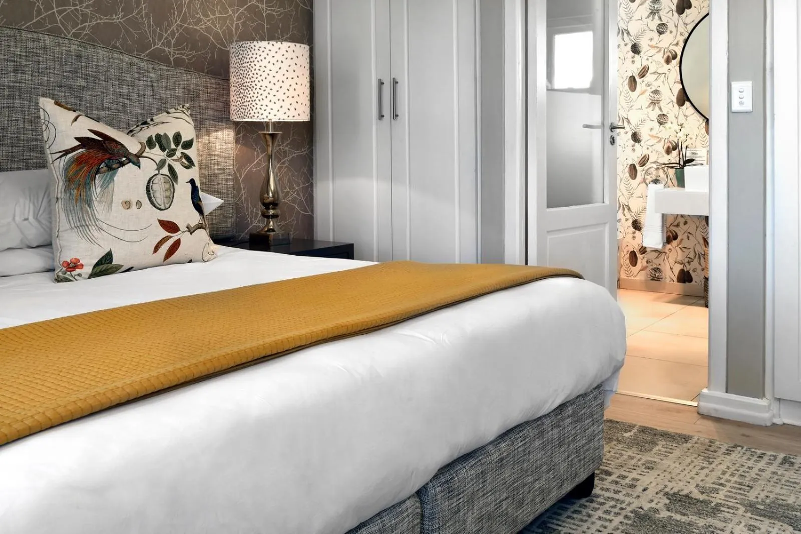 Bed in Lavender Farm Boutique Guest House