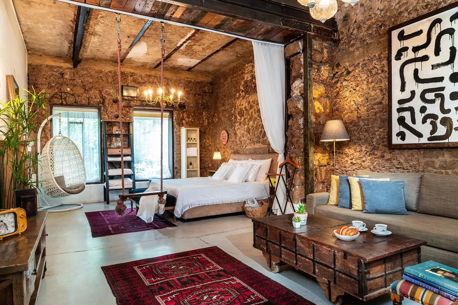 Photo of the whole room, Bed in Trieste Neve Tzedek Boutique Suites Tel Aviv